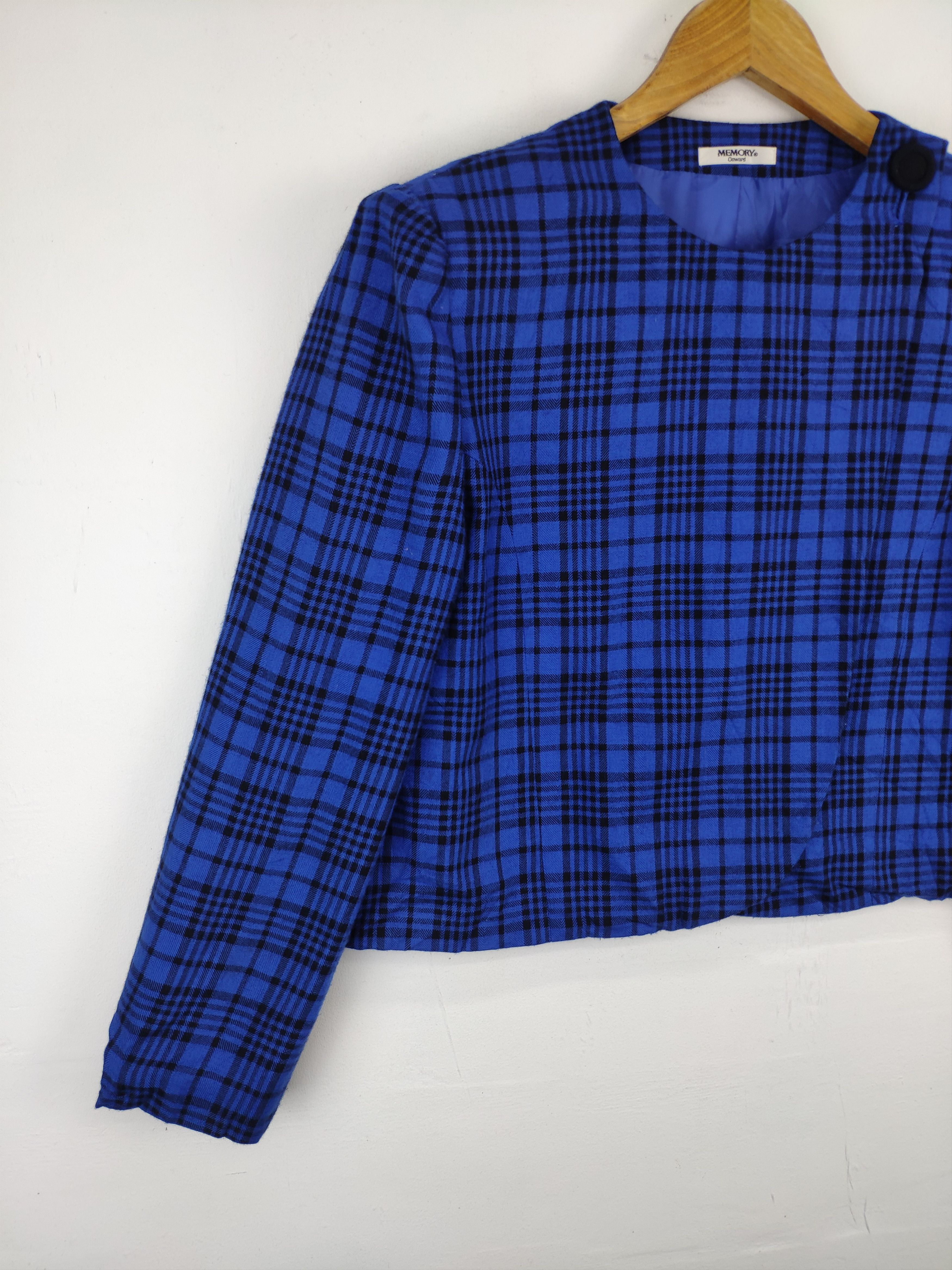 Designer × Japanese Brand Vintage Cropped Tweed Cardigan Issey Miyake Style by Memory Size S / US 4 / IT 40 - 7 Thumbnail