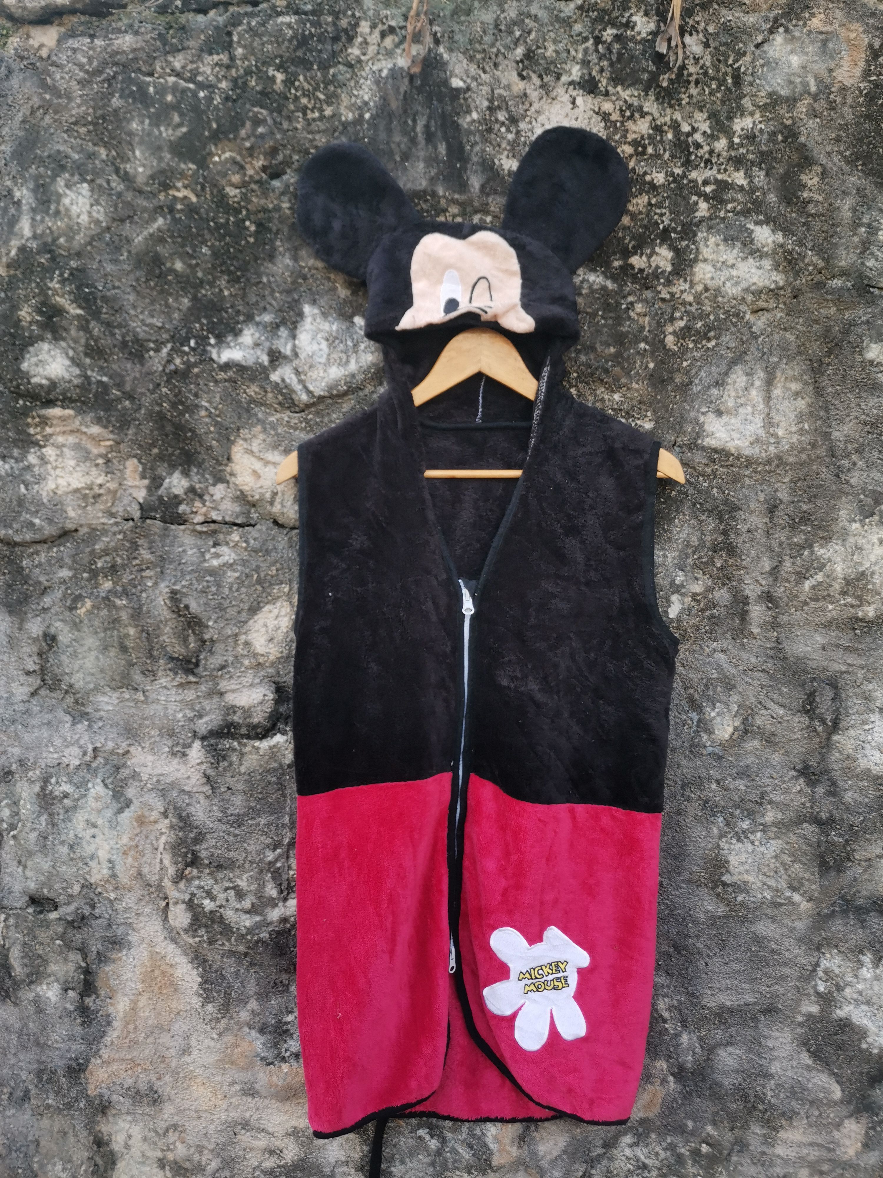 Disney Vintage Japanese Brand Disney Mickey Mouse Hoodies Vest Size US S / EU 44-46 / 1 - 1 Thumbnail