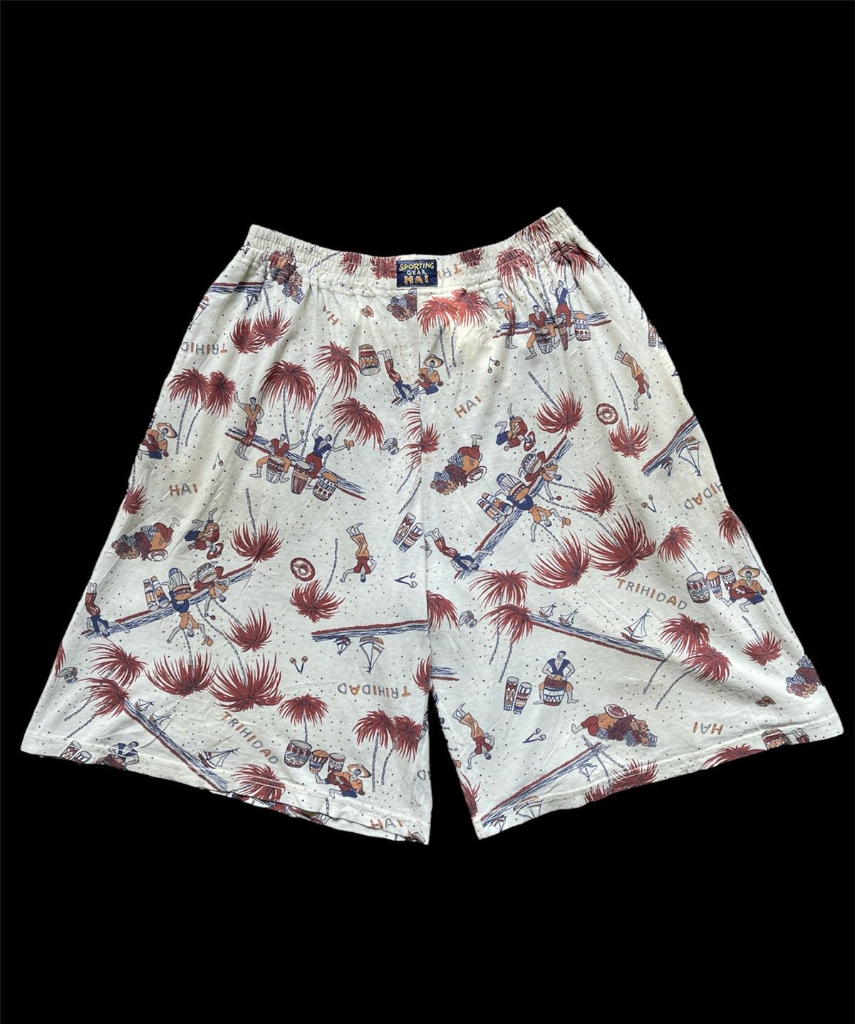 Tsumori Chisato Vintage Hai Sporting Gear Overprint short Size US 34 / EU 50 - 1 Thumbnail