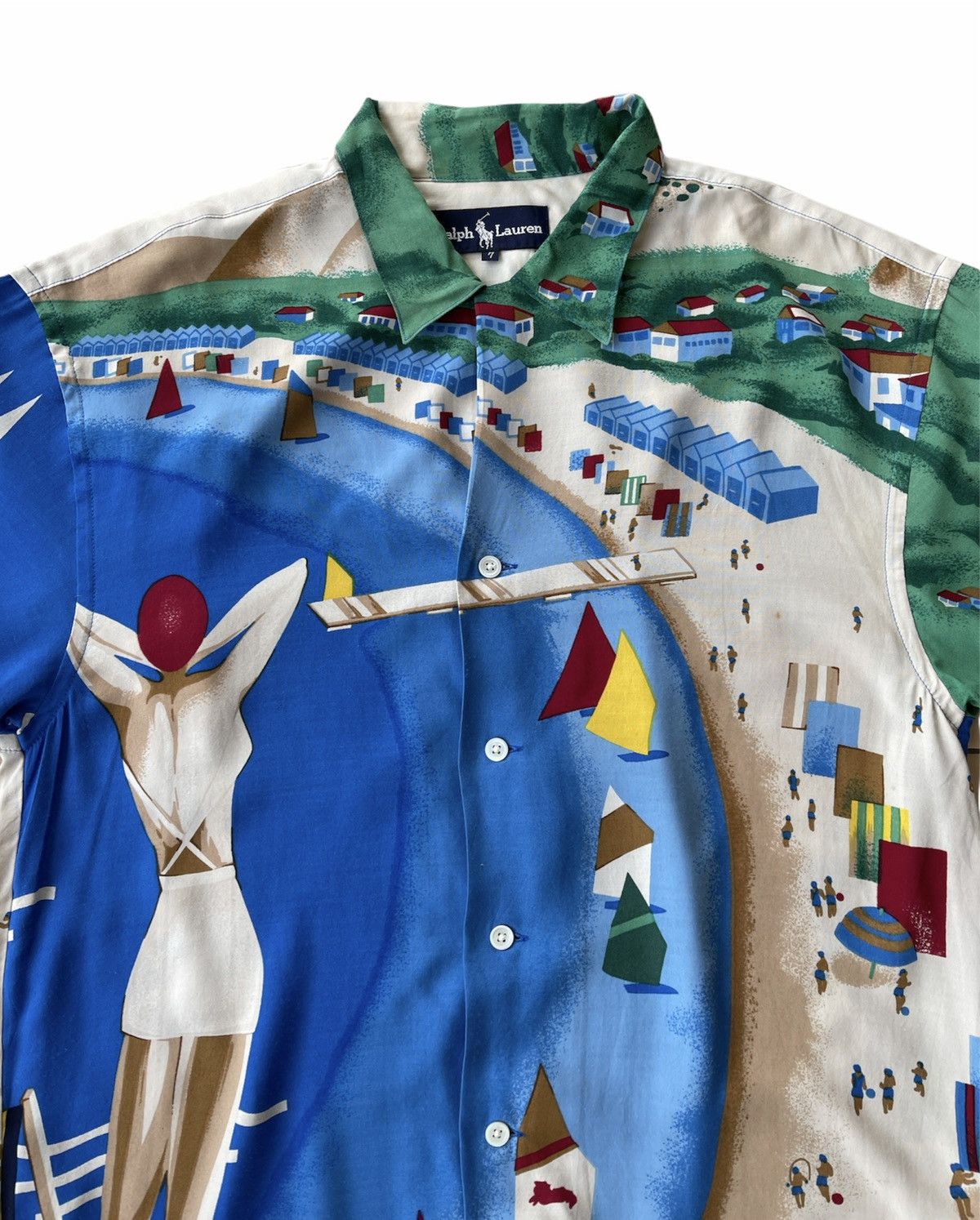 Vintage Polo Ralph Lauren RIVIERA ITALIA Overprint shirt
