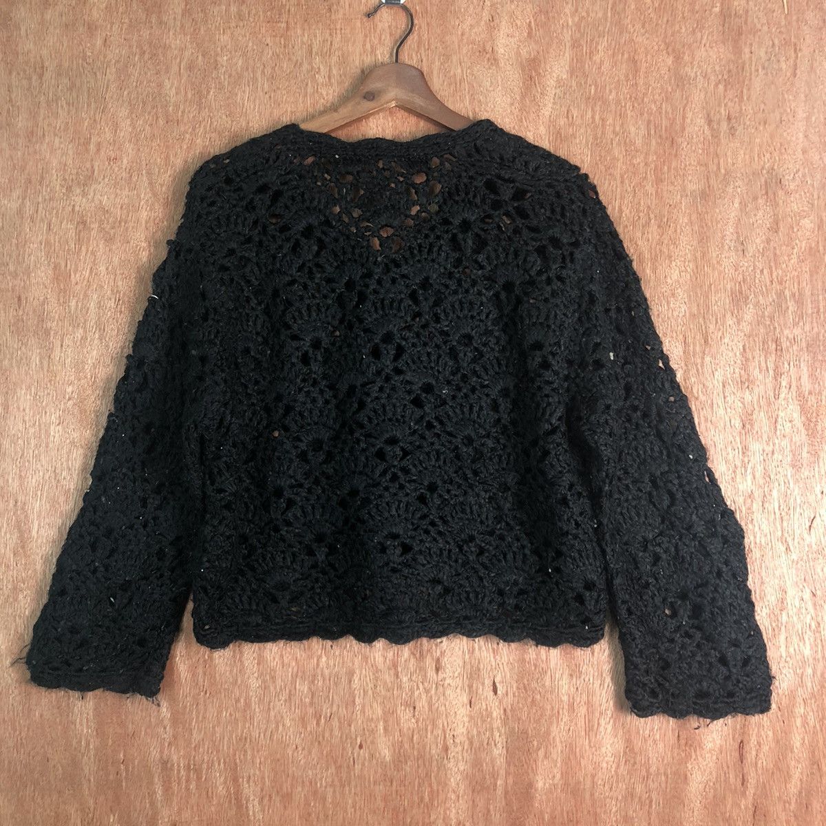 Japanese Brand DL Vtg Pual Ci Cin Racique crochet Mesh Net Knit #A201 Size US S / EU 44-46 / 1 - 9 Thumbnail
