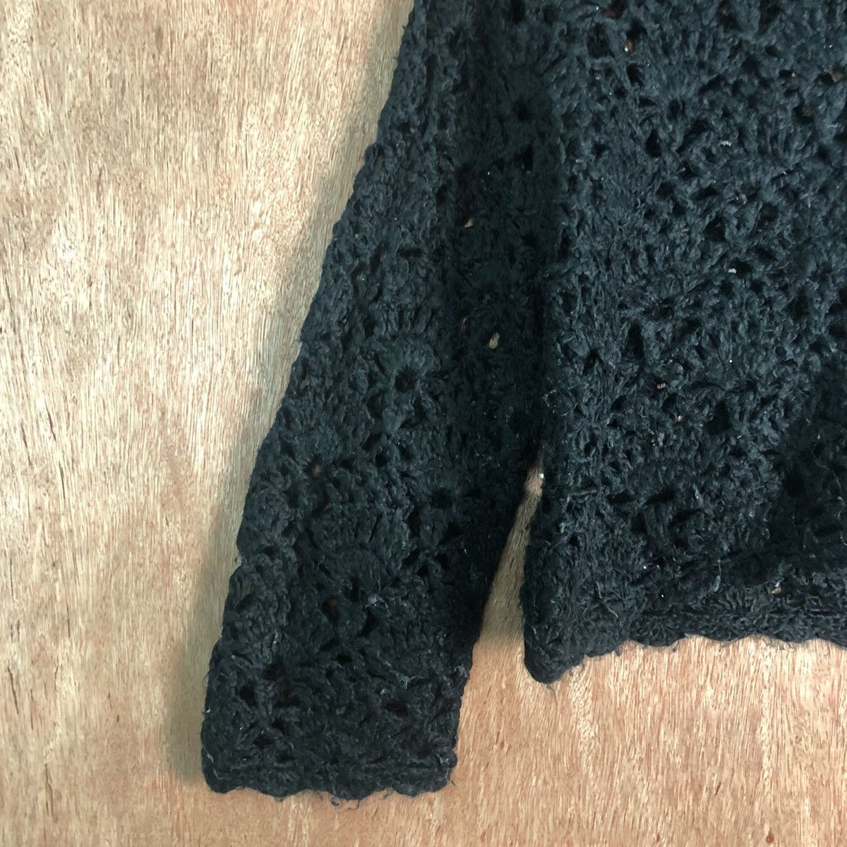 Japanese Brand DL Vtg Pual Ci Cin Racique crochet Mesh Net Knit #A201 Size US S / EU 44-46 / 1 - 7 Thumbnail