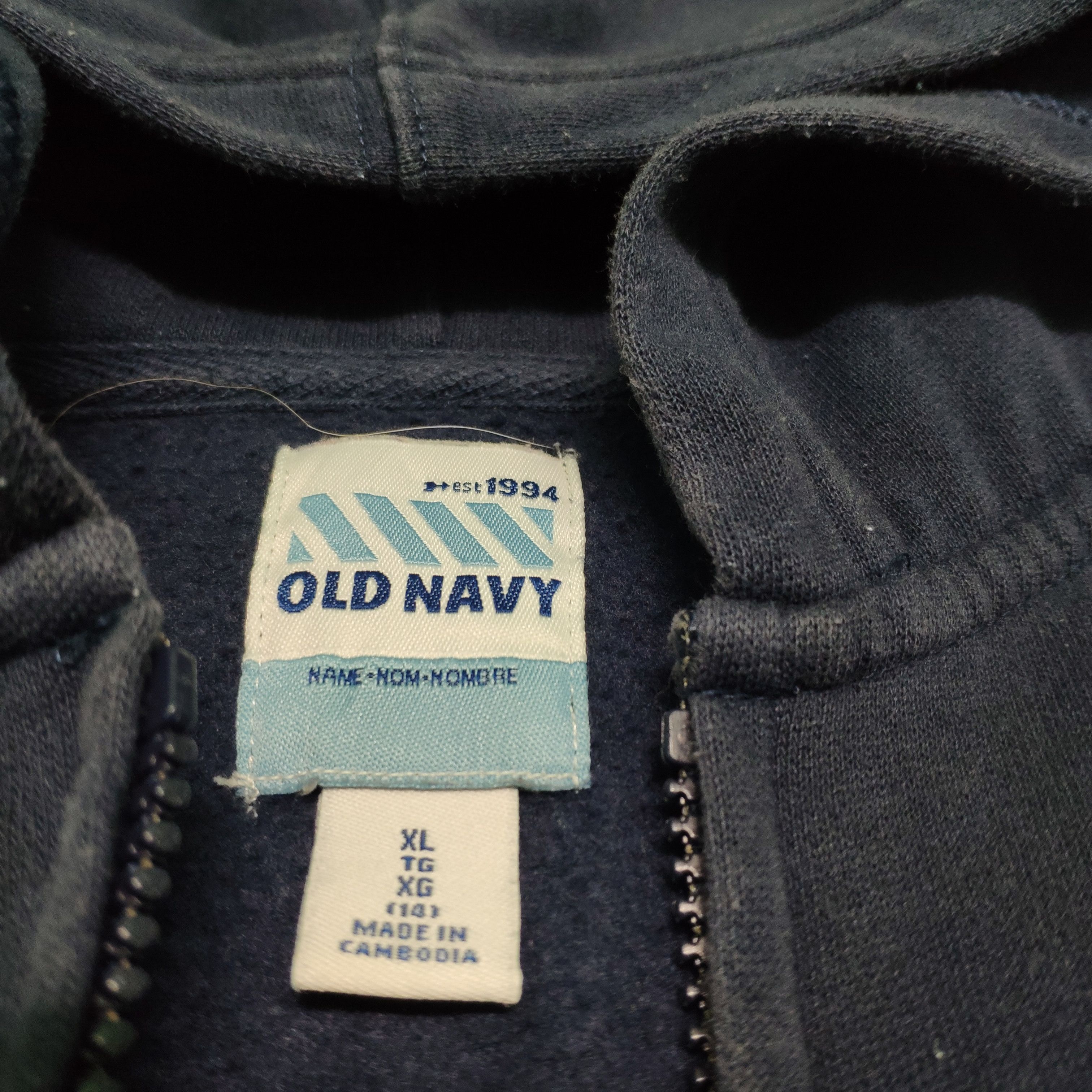 Old Navy × Vintage Steal 💥 Vintage Old Navy Sweater Zip Up Hoodie Size US M / EU 48-50 / 2 - 3 Thumbnail