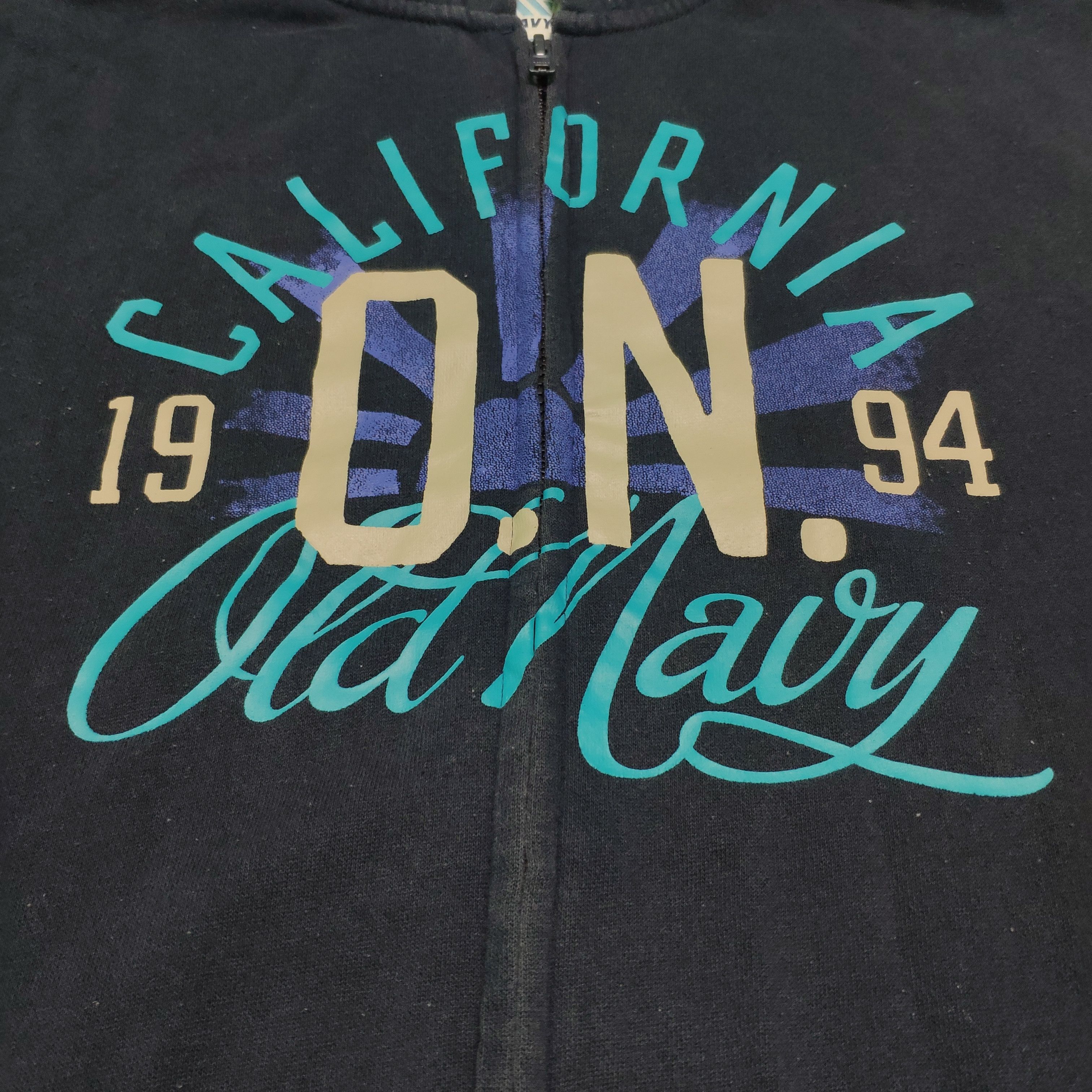 Old Navy × Vintage Steal 💥 Vintage Old Navy Sweater Zip Up Hoodie Size US M / EU 48-50 / 2 - 2 Thumbnail