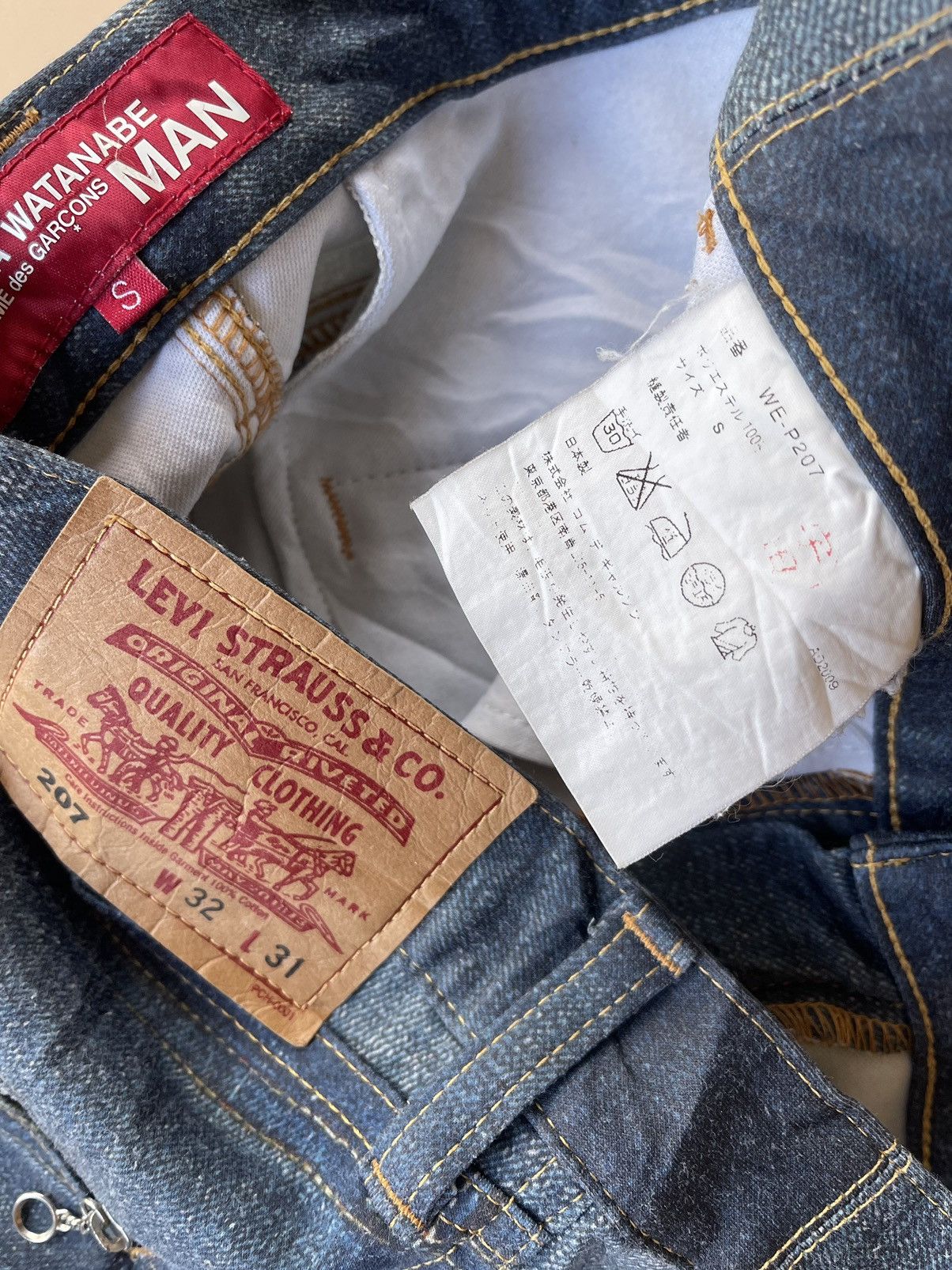 Comme des Garcons AD2009 Junya watanabe Comme des garcons x Levis pants Size US 31 - 7 Thumbnail