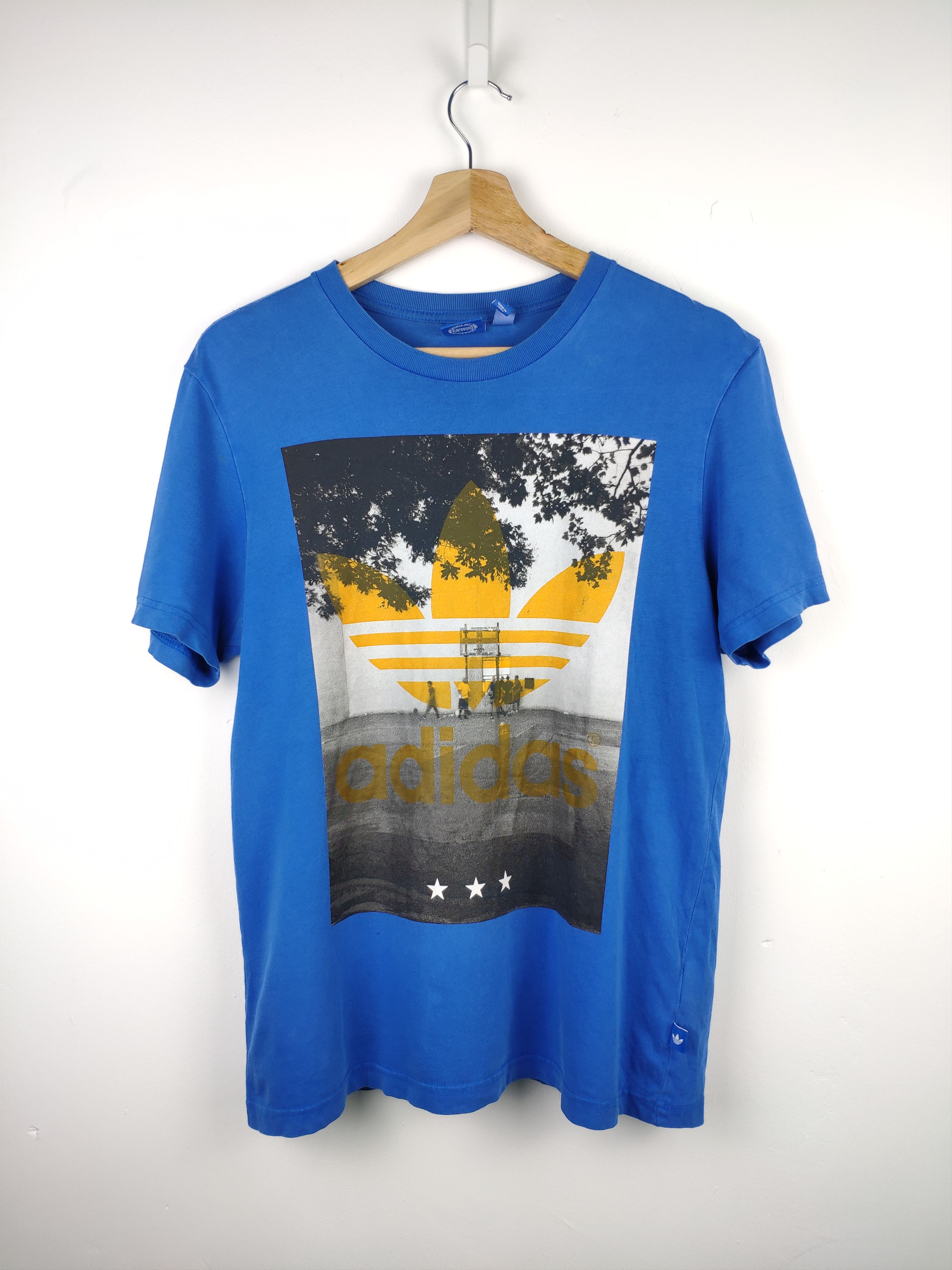 Adidas Steal 💥 Vintage Adidas T Shirt Big Logo Size US M / EU 48-50 / 2 - 1 Thumbnail