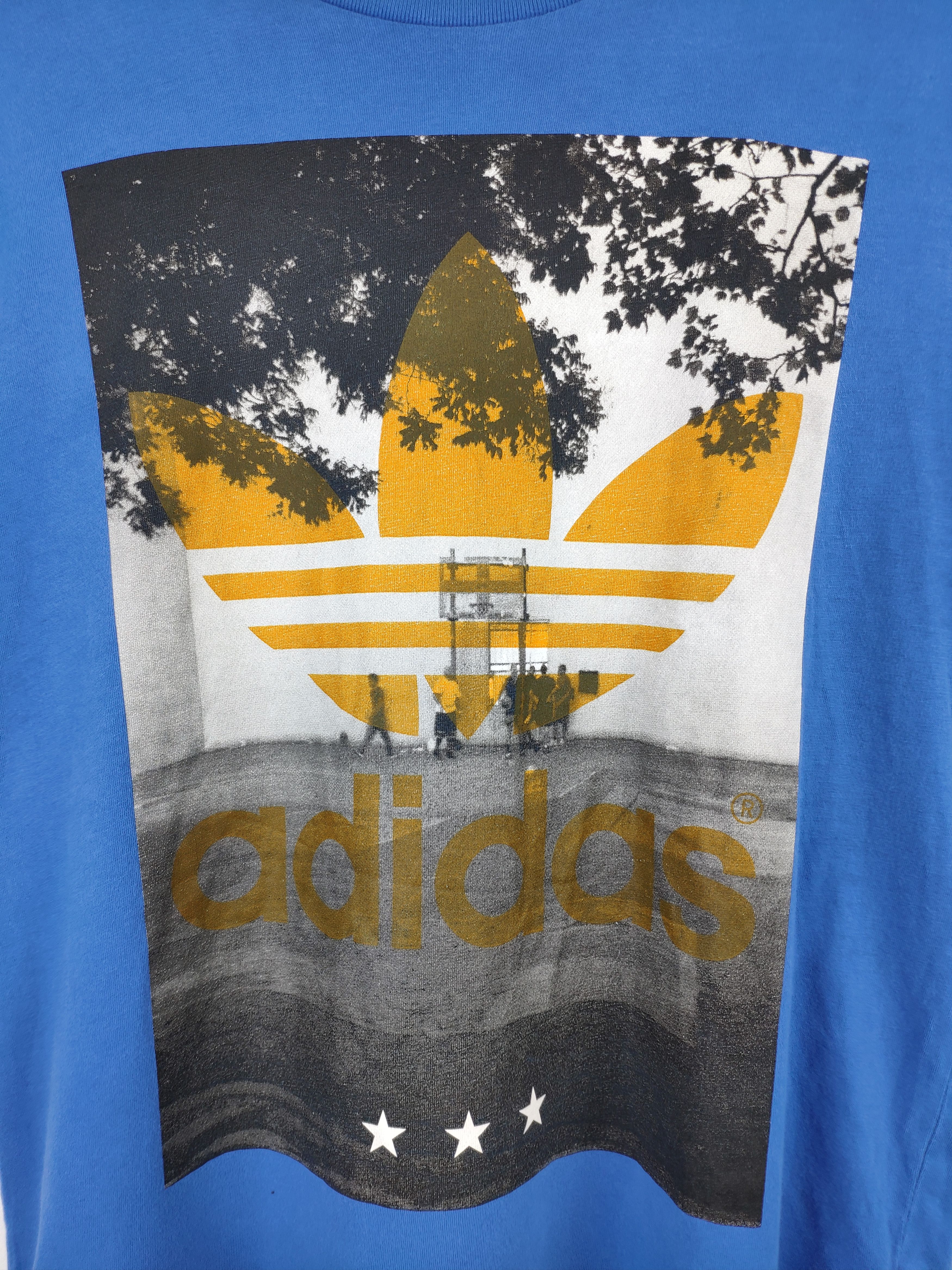 Adidas Steal 💥 Vintage Adidas T Shirt Big Logo Size US M / EU 48-50 / 2 - 2 Thumbnail