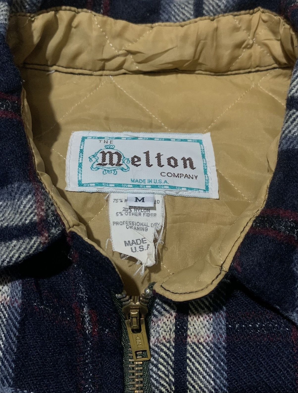 Japanese Brand Vintage 90s Melton Company Plaid Wool Flannel Shirt Jacket Size US M / EU 48-50 / 2 - 4 Thumbnail