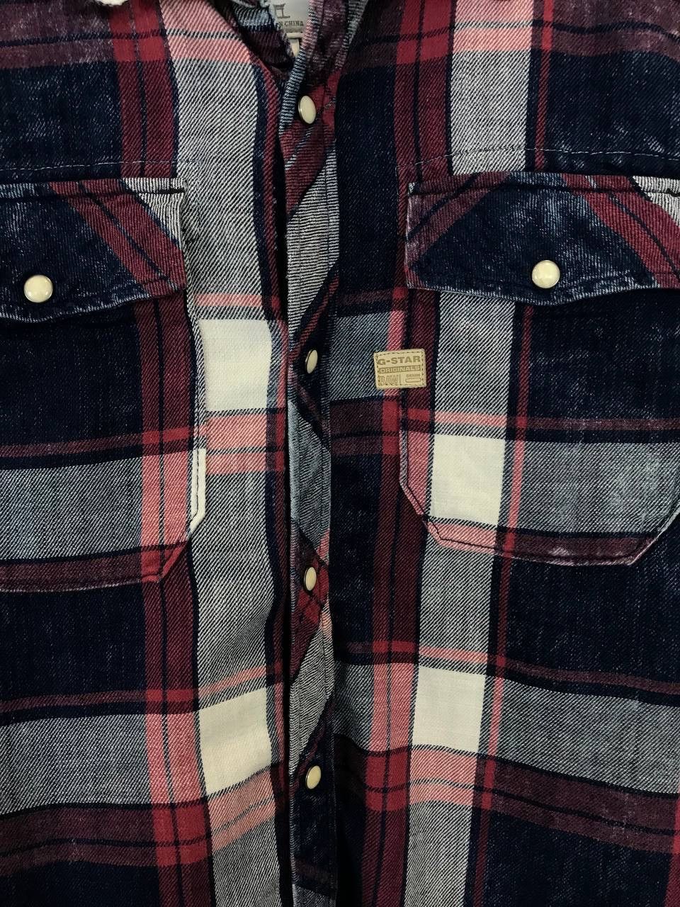 G-Star G Star Raw flannel shirt Size US L / EU 52-54 / 3 - 3 Thumbnail