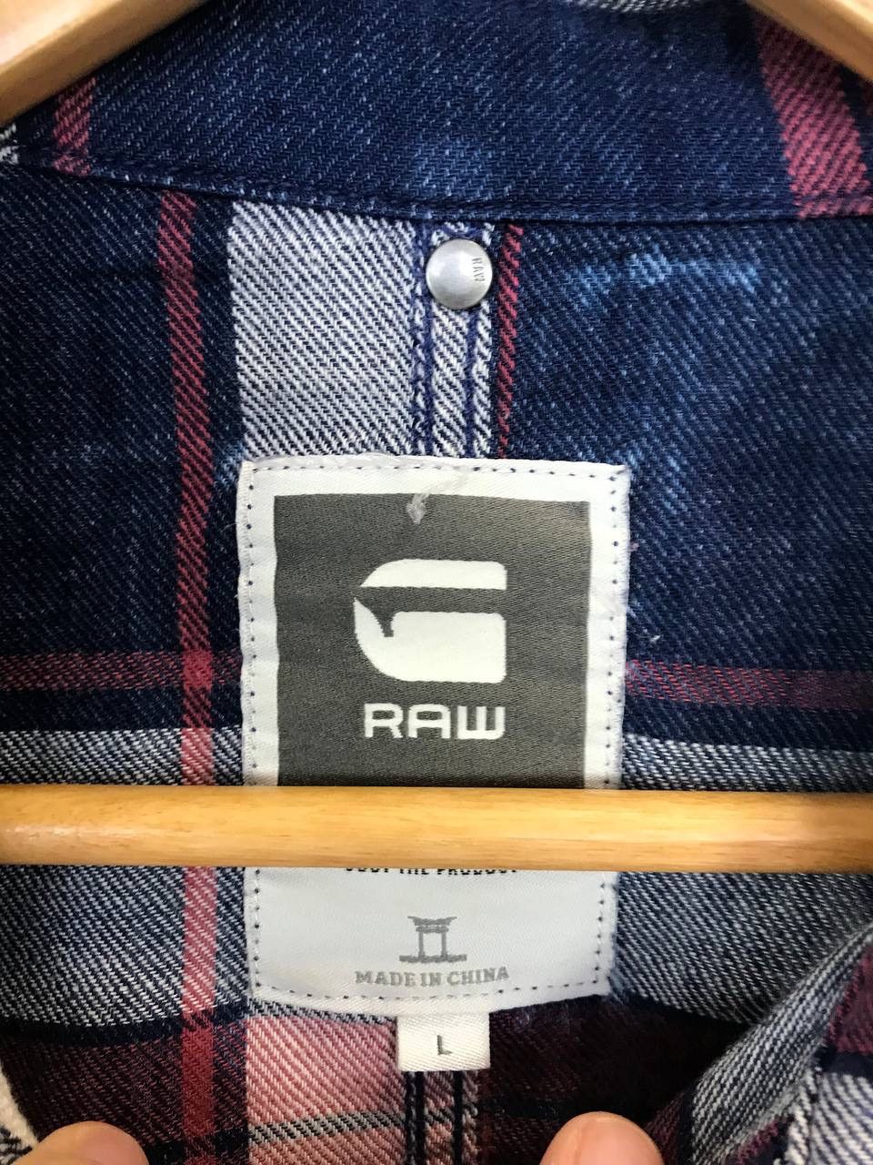 G-Star G Star Raw flannel shirt Size US L / EU 52-54 / 3 - 4 Thumbnail