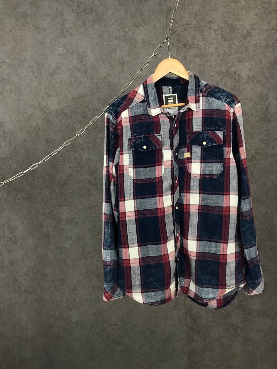 G-Star G Star Raw flannel shirt Size US L / EU 52-54 / 3 - 1 Thumbnail