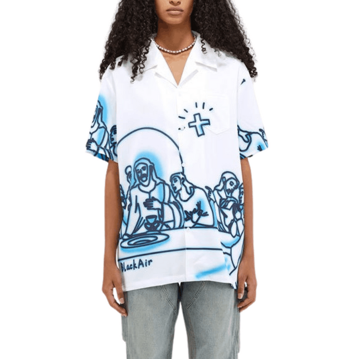 Crazy Shirts The Last Supper Graphic White Short Sleeve Shirt Grailed