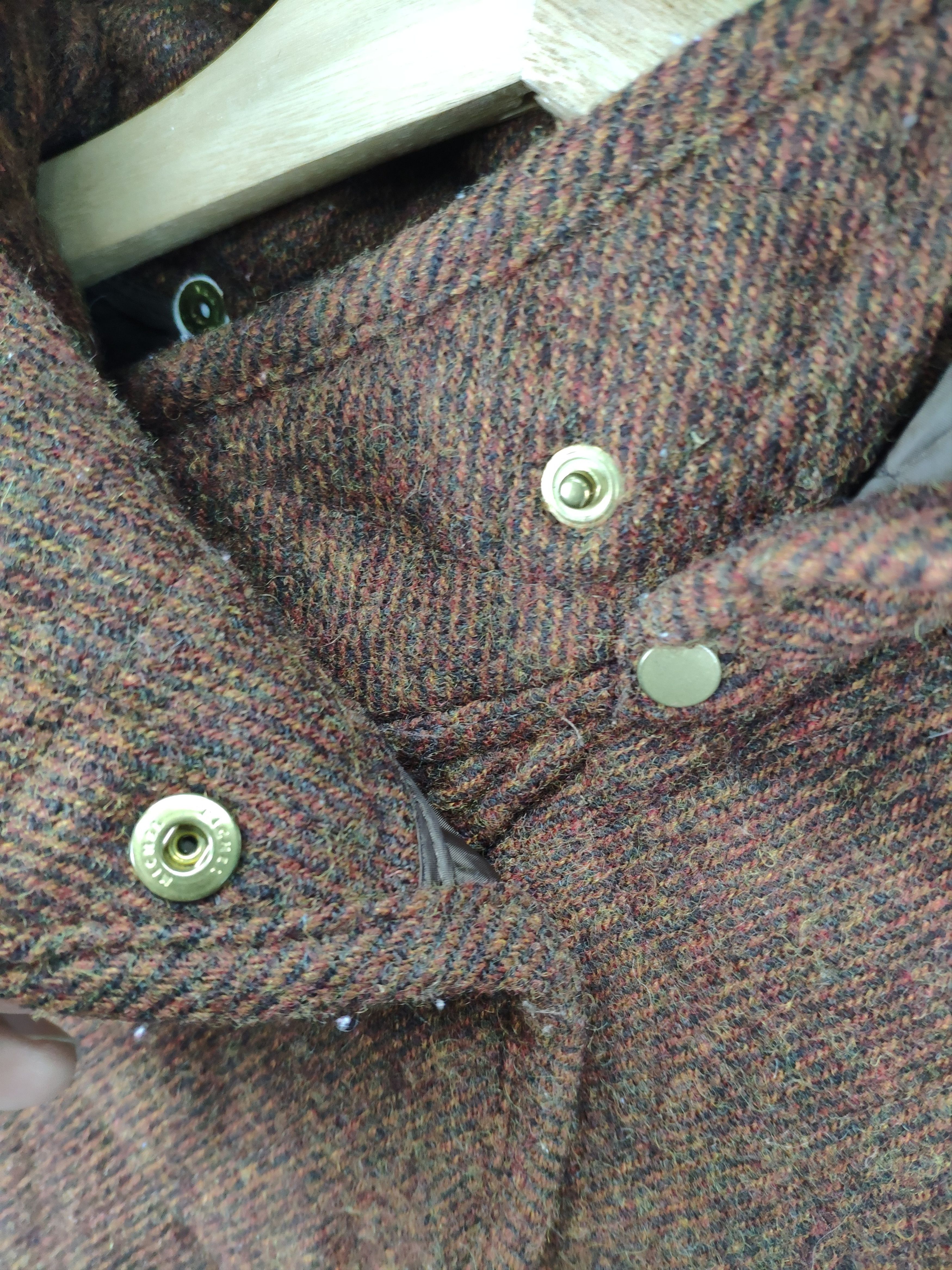 Japanese Brand × Vintage Steal 💥 Vintage Wool Coat Long Hoodie by Shetland Wool Size XS / US 0-2 / IT 36-38 - 8 Thumbnail