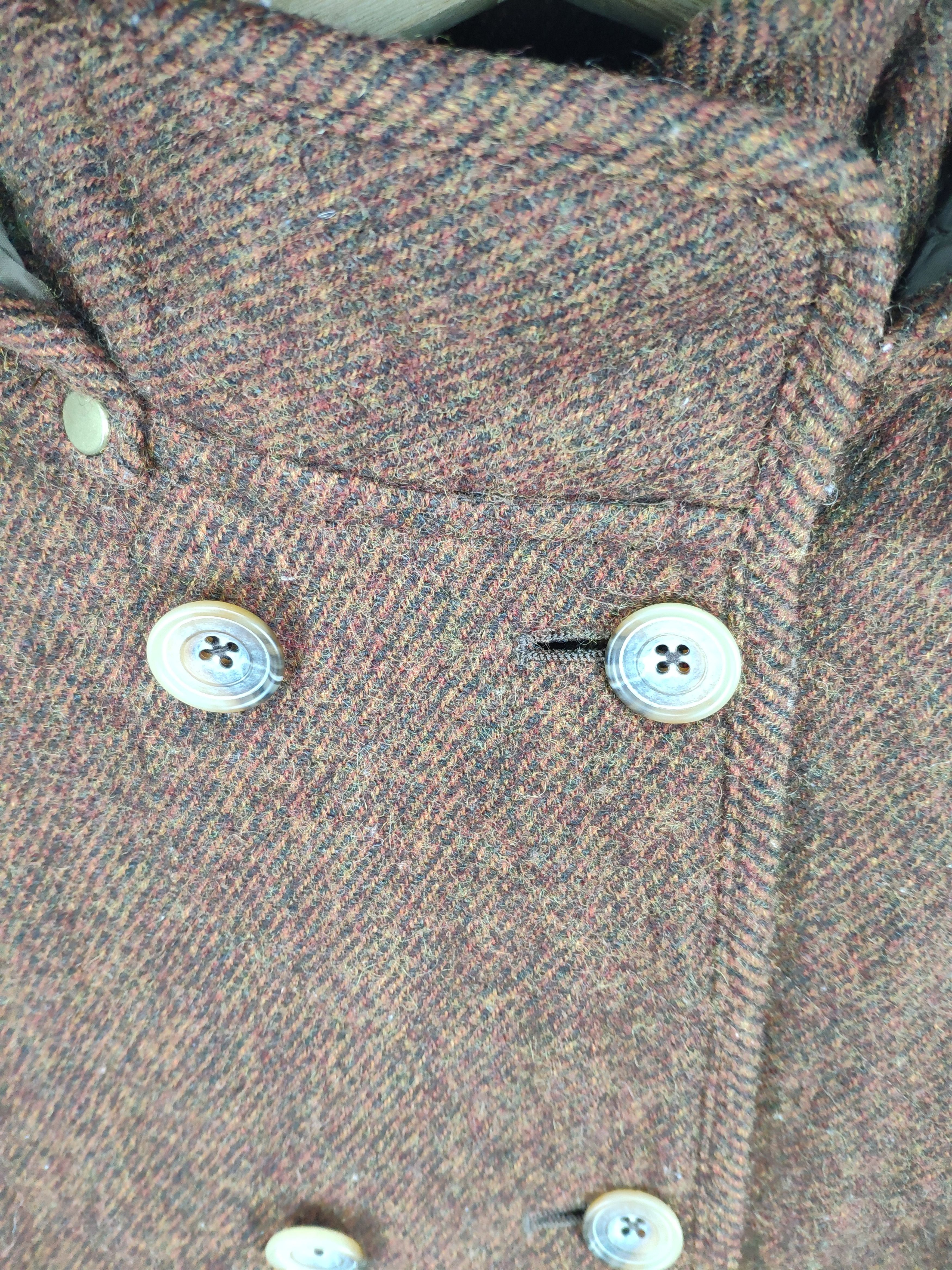Japanese Brand × Vintage Steal 💥 Vintage Wool Coat Long Hoodie by Shetland Wool Size XS / US 0-2 / IT 36-38 - 6 Thumbnail