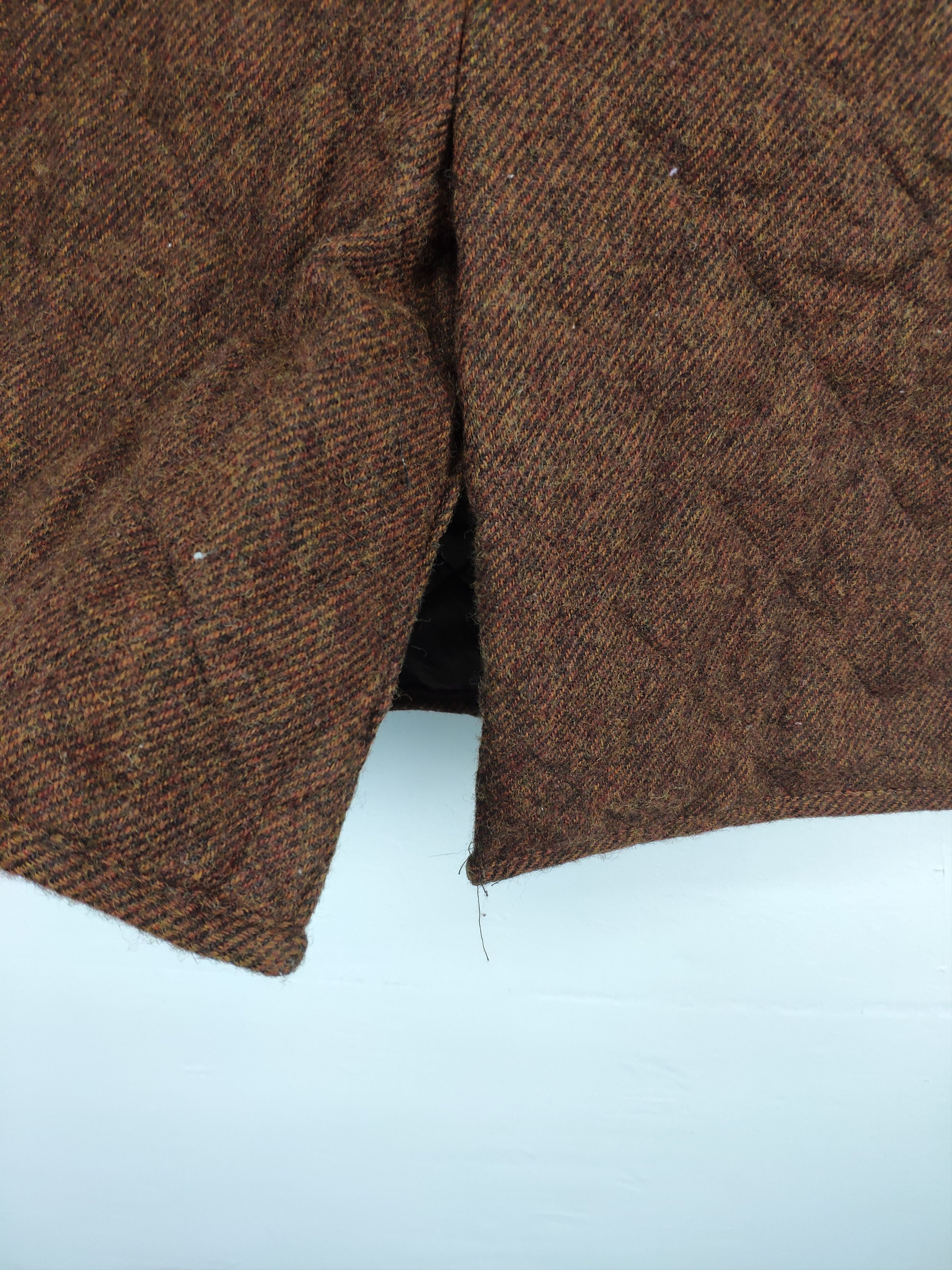 Japanese Brand × Vintage Steal 💥 Vintage Wool Coat Long Hoodie by Shetland Wool Size XS / US 0-2 / IT 36-38 - 15 Thumbnail
