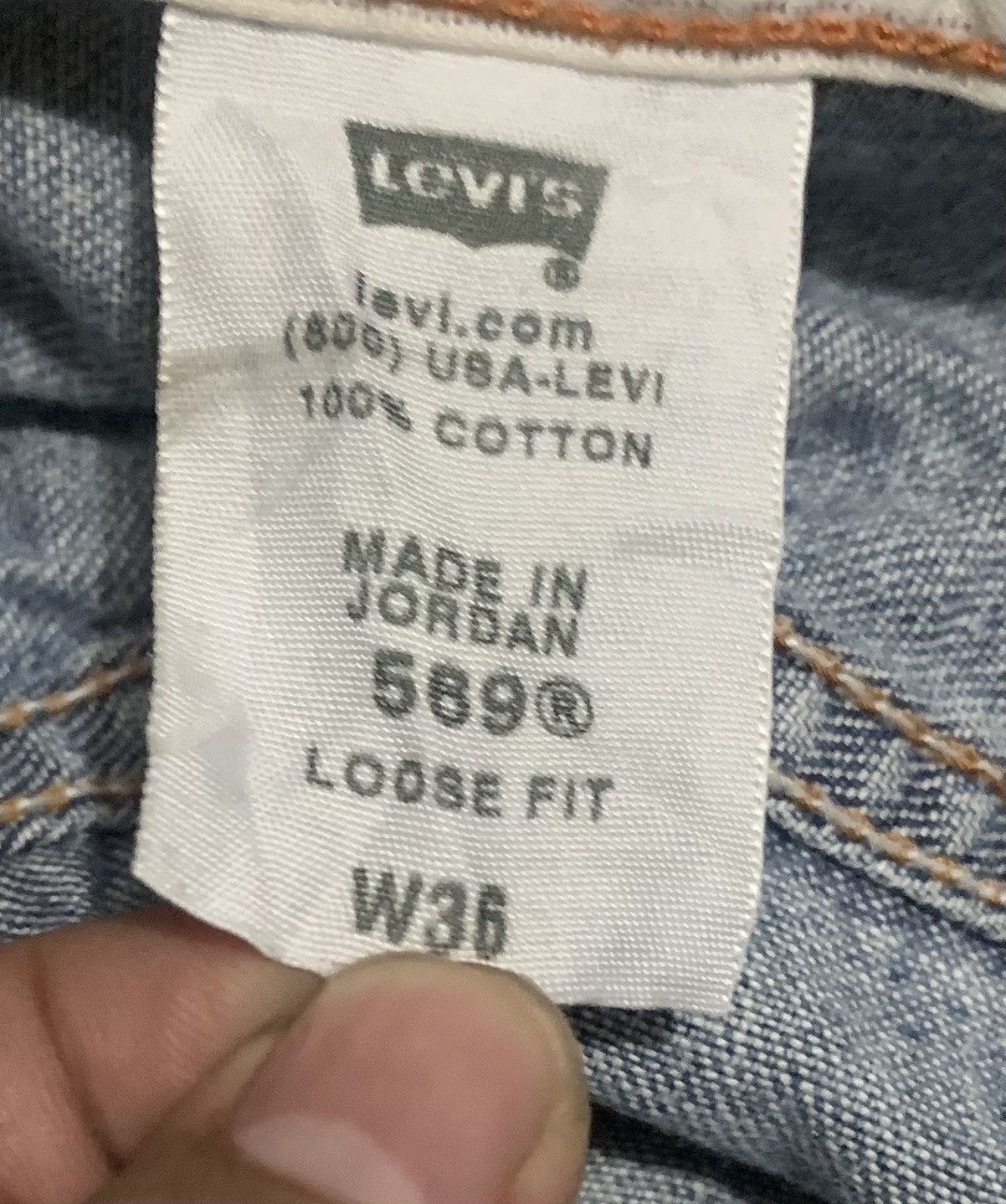 Levi's Vintage 90s Levis 569 Straight Jeans Size US 38 / EU 54 - 9 Thumbnail