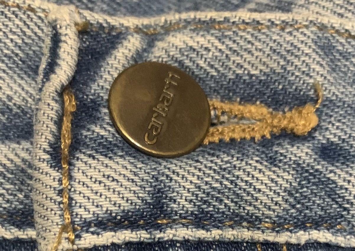 Carhartt × Vintage Vintage Carhartt Faded Blue Jeans Size US 34 / EU 50 - 8 Thumbnail