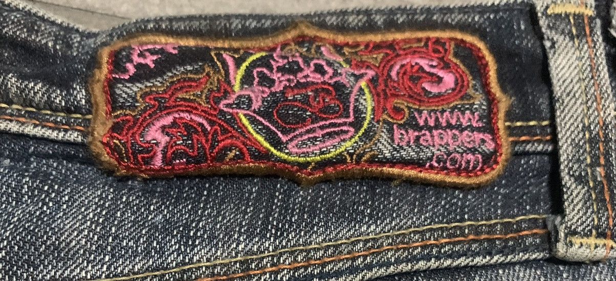 If Six Was Nine Vintage 90s Brappers Flare Bootcut Jeans Size 28" / US 6 / IT 42 - 9 Thumbnail