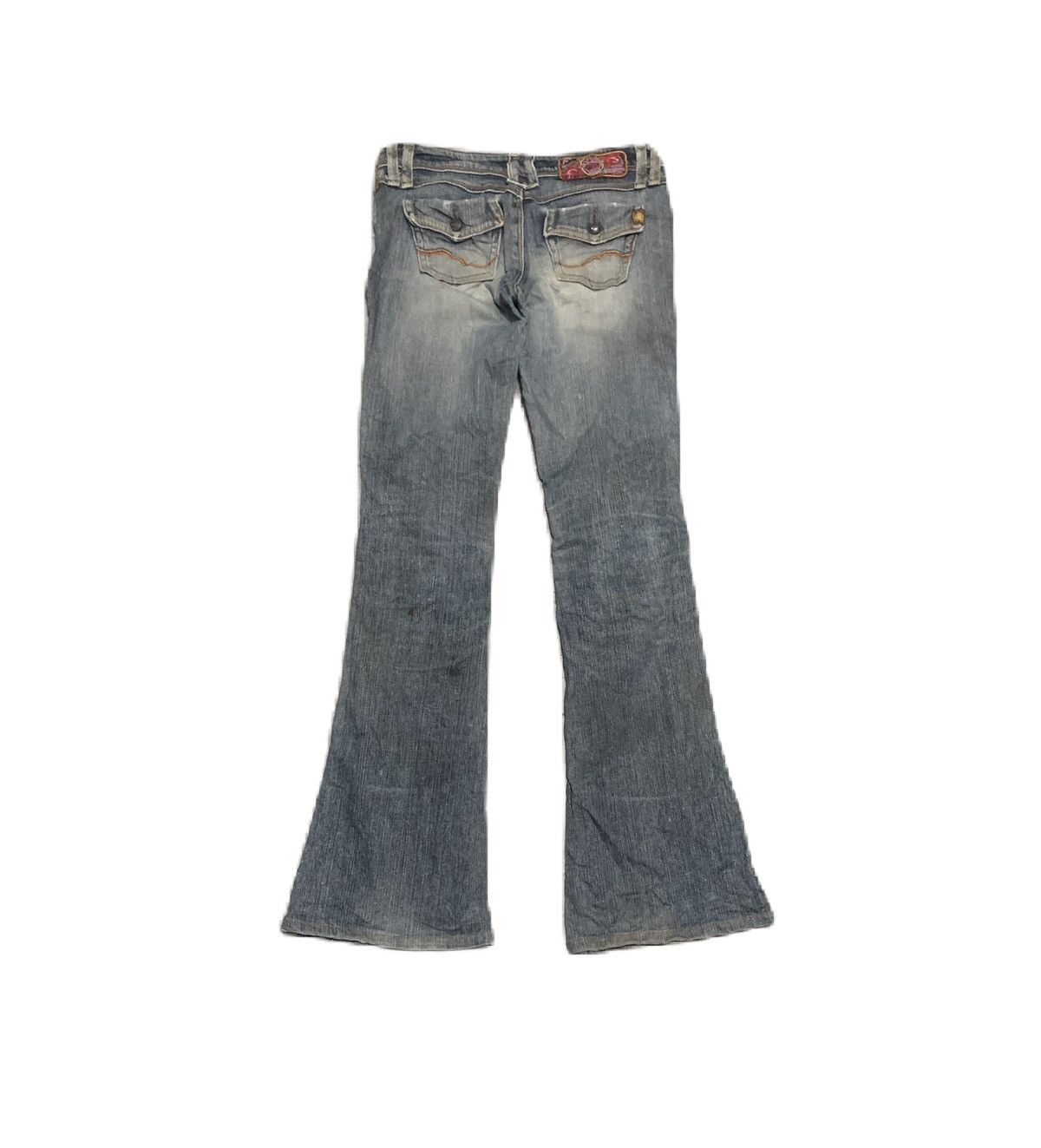 image of Archival Clothing x Vintage 90's Flare Bootcut Jeans By Brappers in Faded Denim, Women's (Size 28)