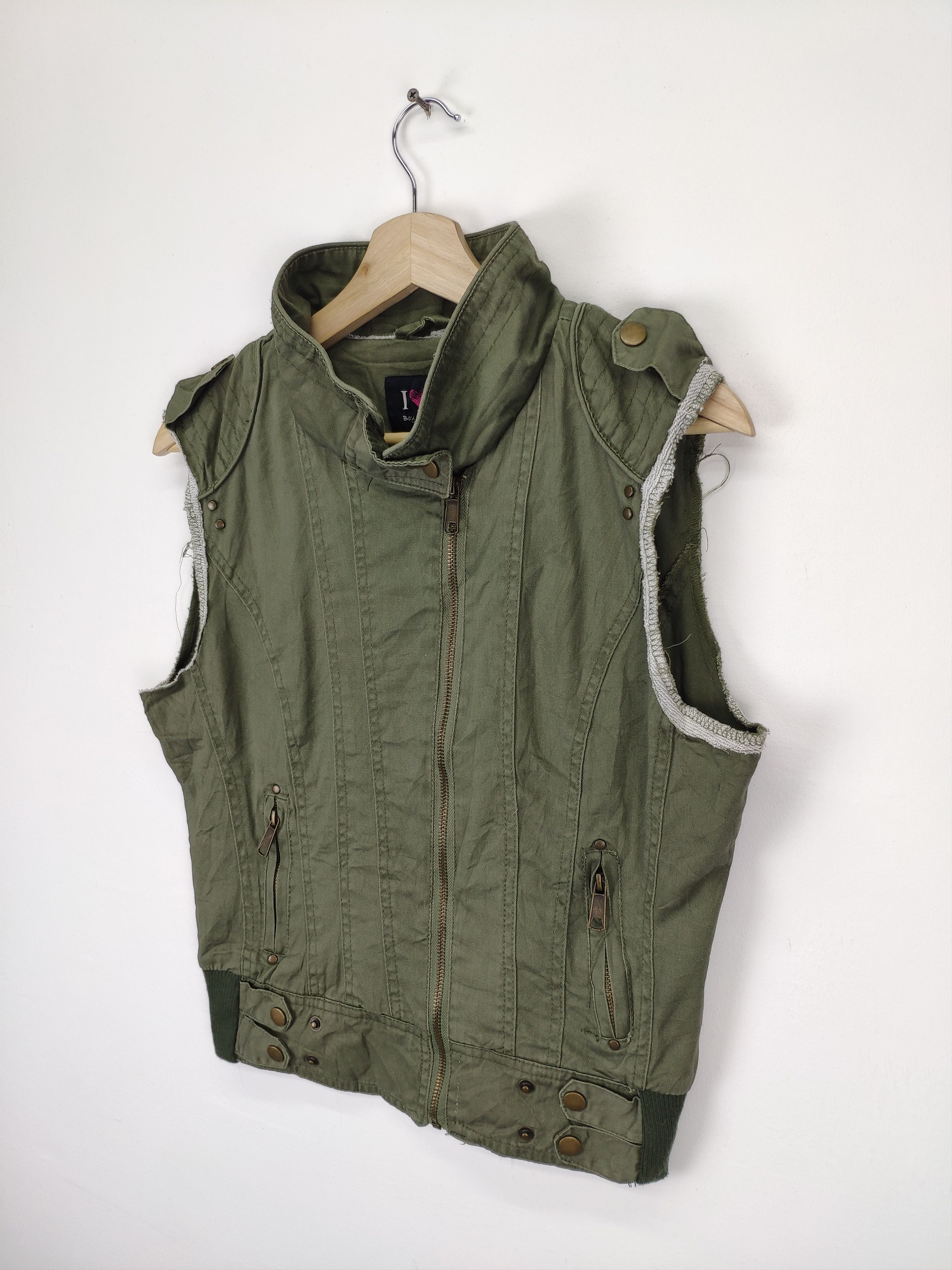 If Six Was Nine × Japanese Brand × Le Grande Bleu (L.G.B.) Vintage Japanese Vest Army Style Size M / US 6-8 / IT 42-44 - 2 Thumbnail