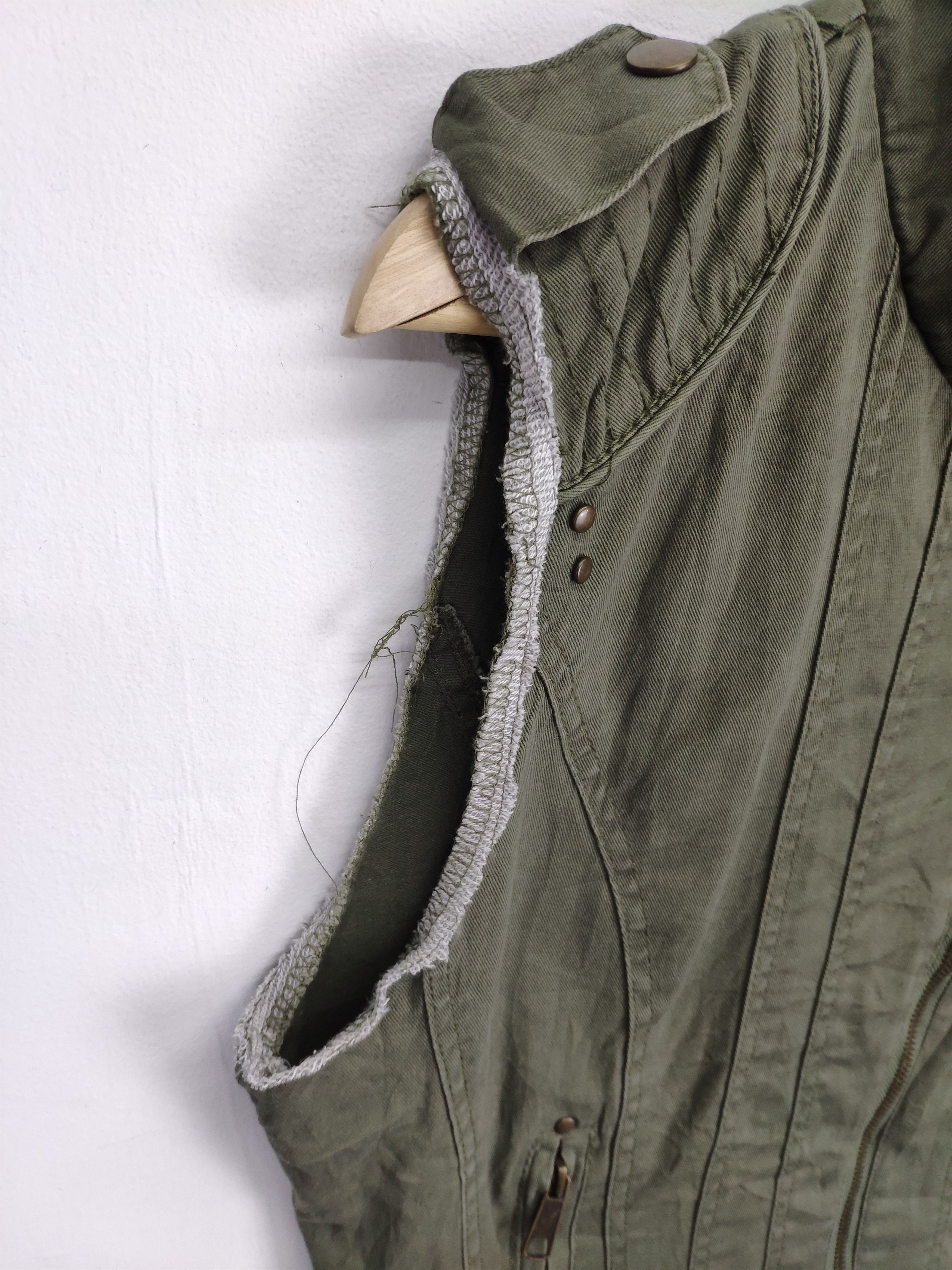 If Six Was Nine × Japanese Brand × Le Grande Bleu (L.G.B.) Vintage Japanese Vest Army Style Size M / US 6-8 / IT 42-44 - 5 Thumbnail