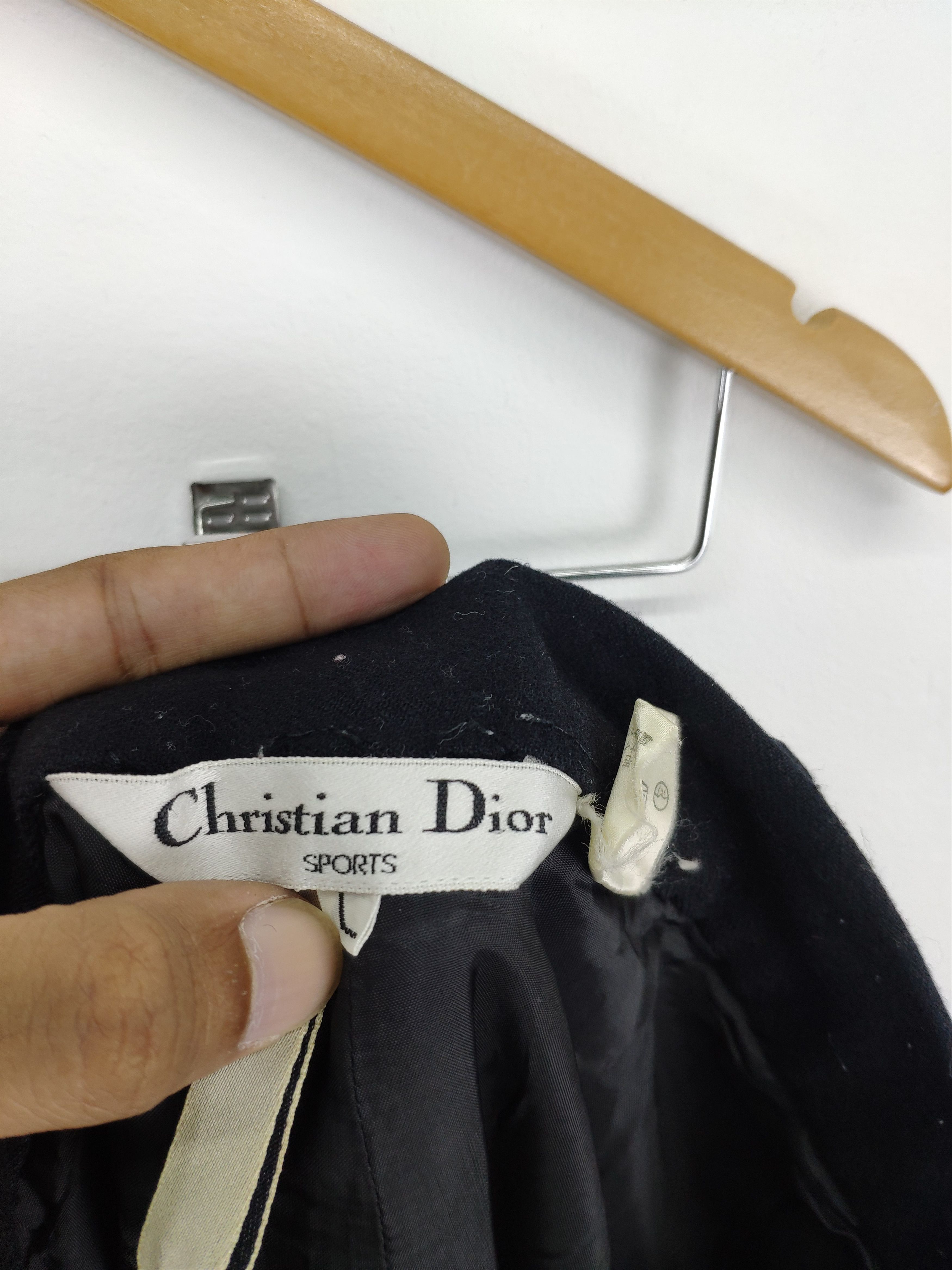 Christian Dior Monsieur Vintage Christian Dior Trousers Wool Pants Black Size 27" / US 4 / IT 40 - 9 Thumbnail
