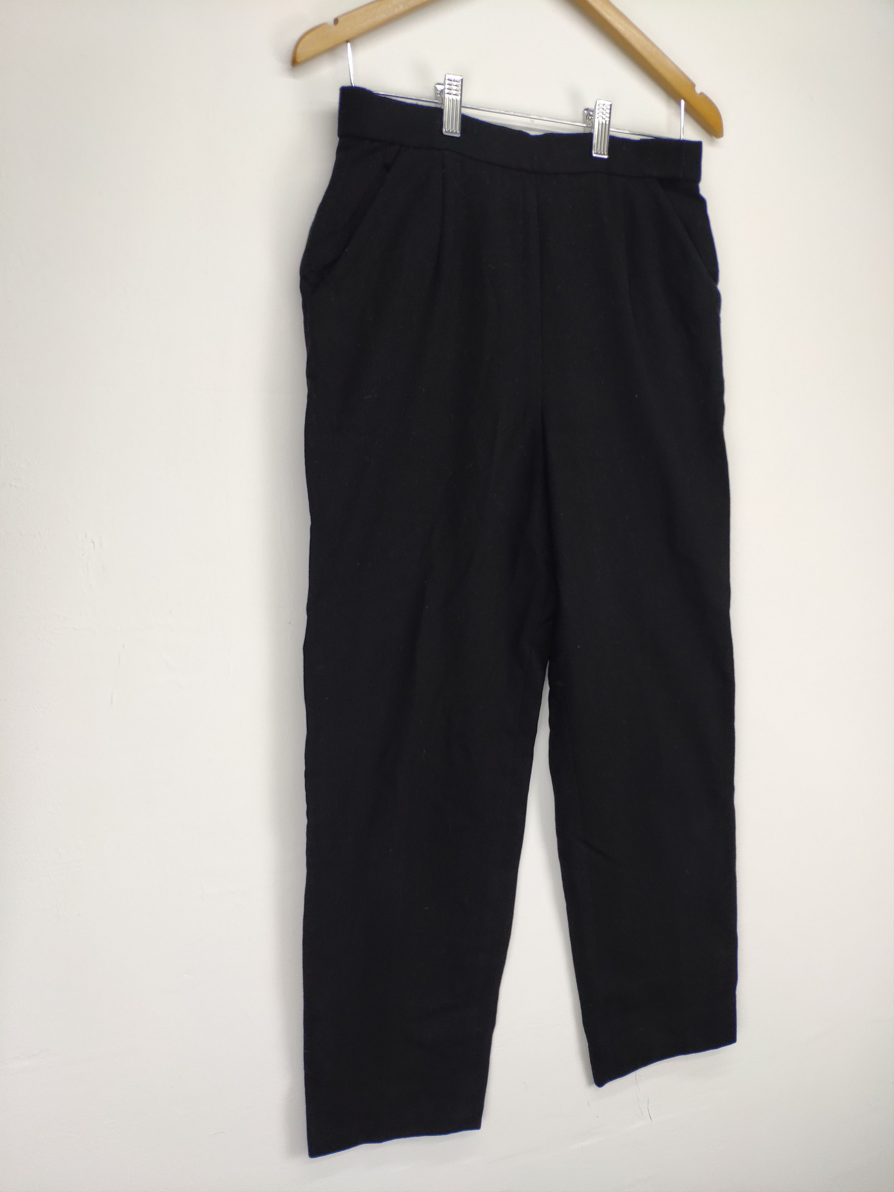 Christian Dior Monsieur Vintage Christian Dior Trousers Wool Pants Black Size 27" / US 4 / IT 40 - 3 Thumbnail