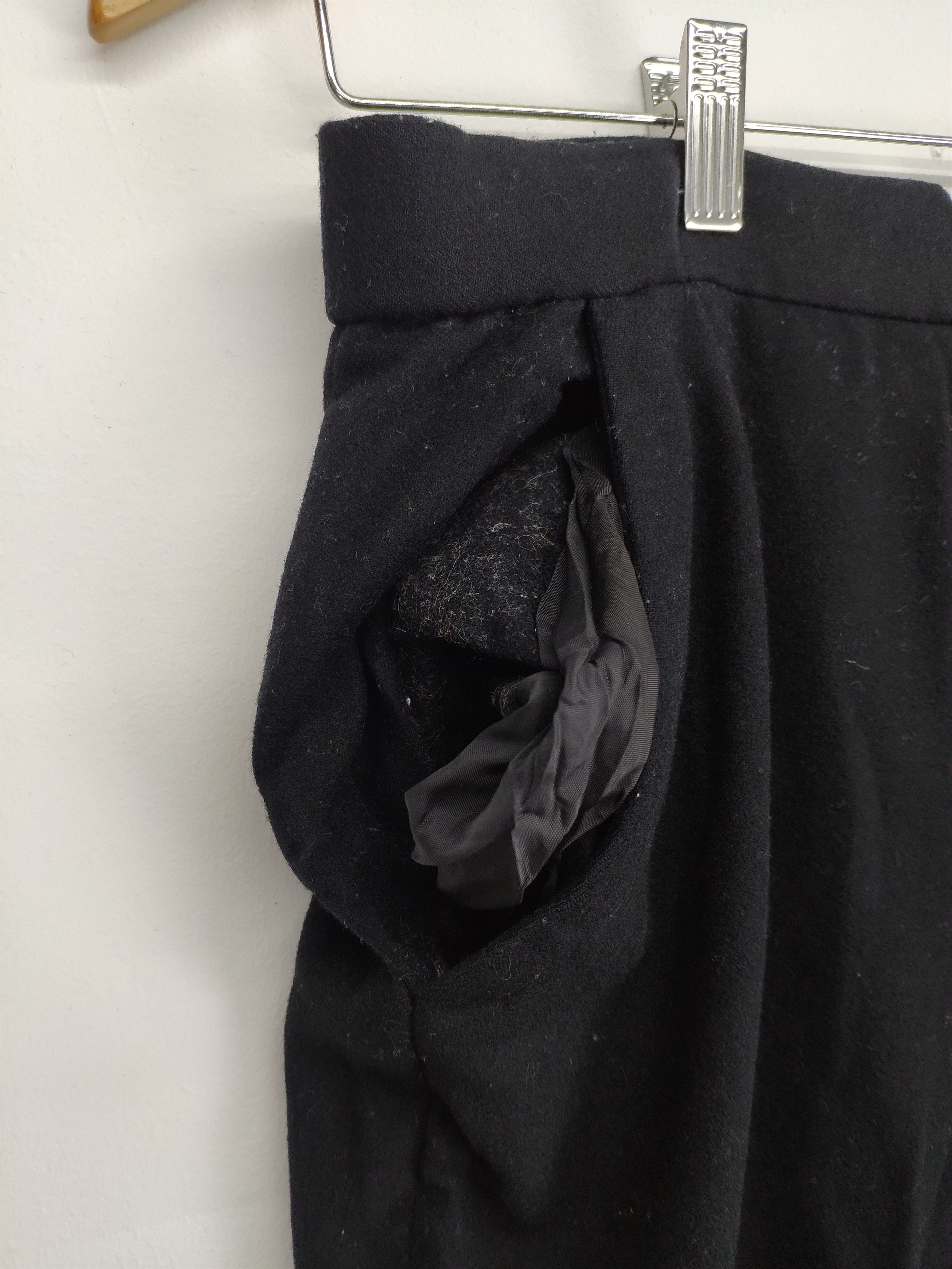 Christian Dior Monsieur Vintage Christian Dior Trousers Wool Pants Black Size 27" / US 4 / IT 40 - 8 Thumbnail