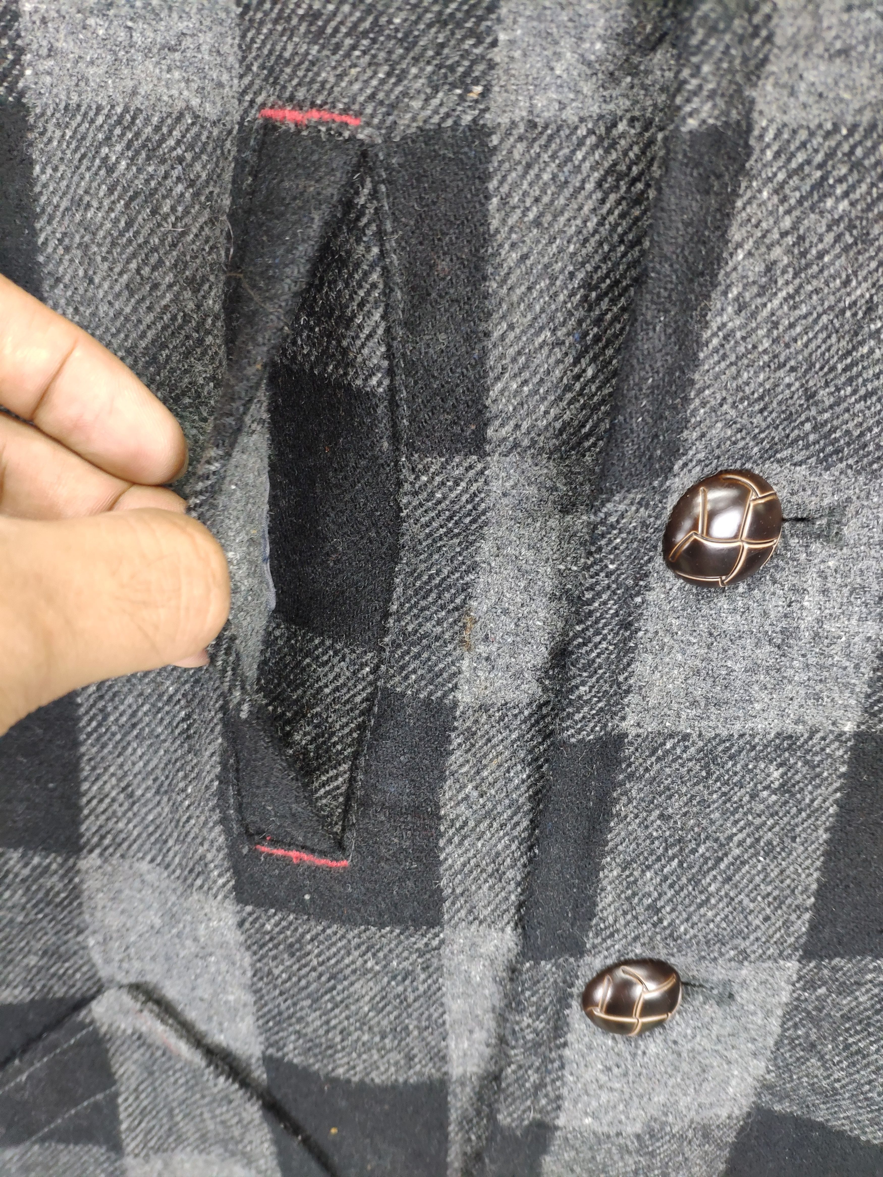 Japanese Brand × Vintage Steal 💥 Vintage Wool Jacket Checkered by Blue Cross Size US M / EU 48-50 / 2 - 11 Thumbnail