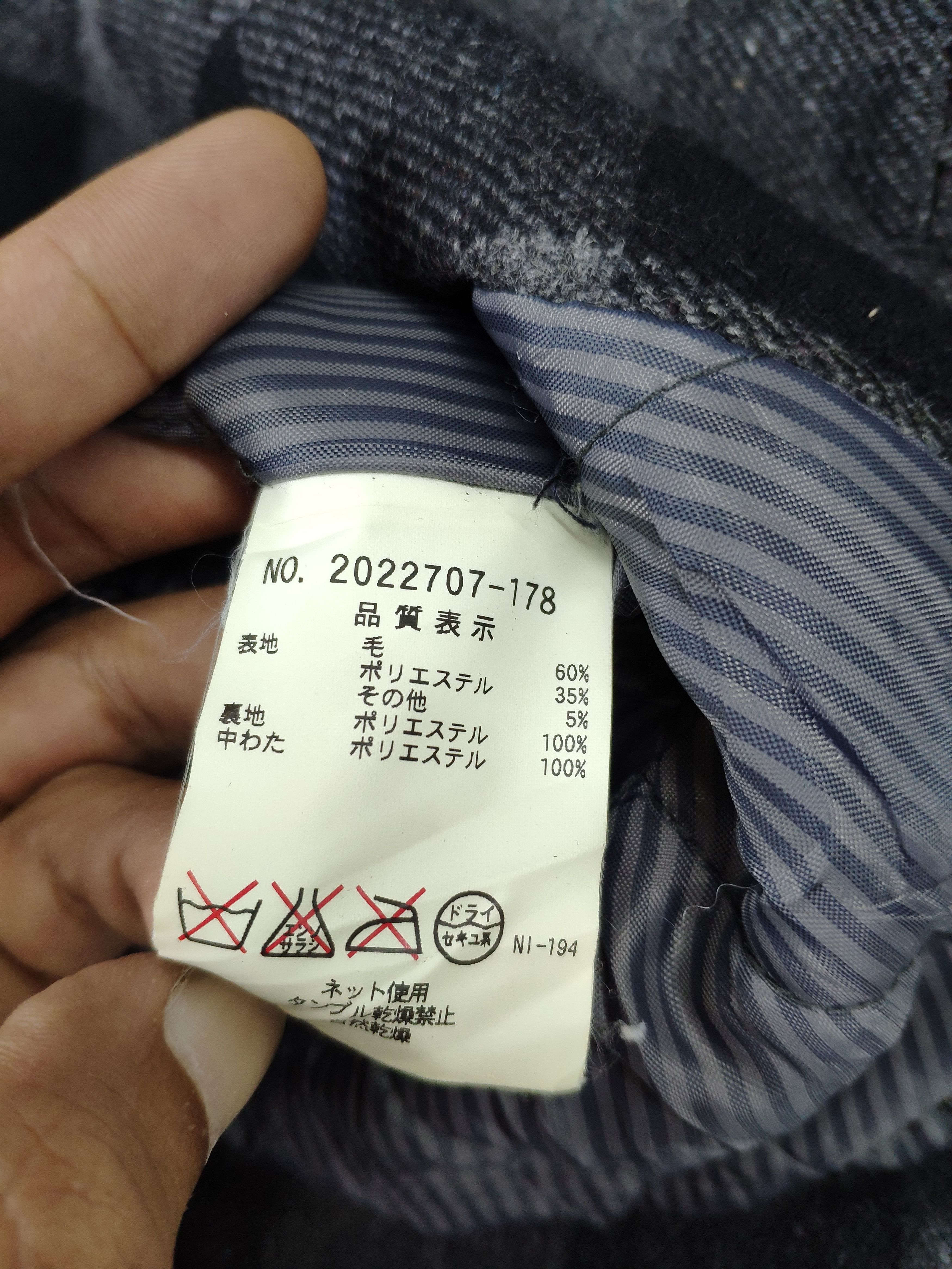 Japanese Brand × Vintage Steal 💥 Vintage Wool Jacket Checkered by Blue Cross Size US M / EU 48-50 / 2 - 15 Thumbnail