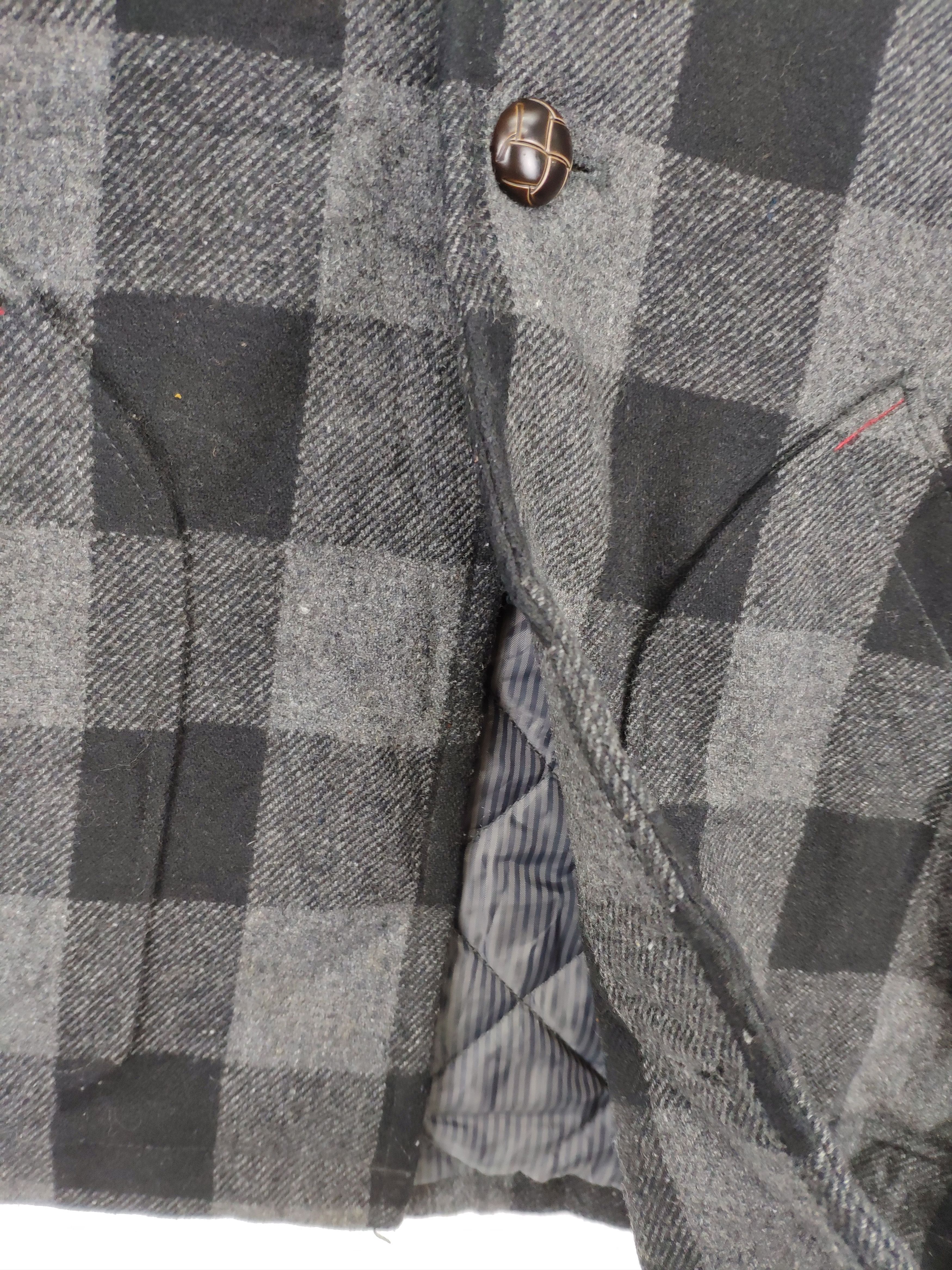 Japanese Brand × Vintage Steal 💥 Vintage Wool Jacket Checkered by Blue Cross Size US M / EU 48-50 / 2 - 8 Thumbnail