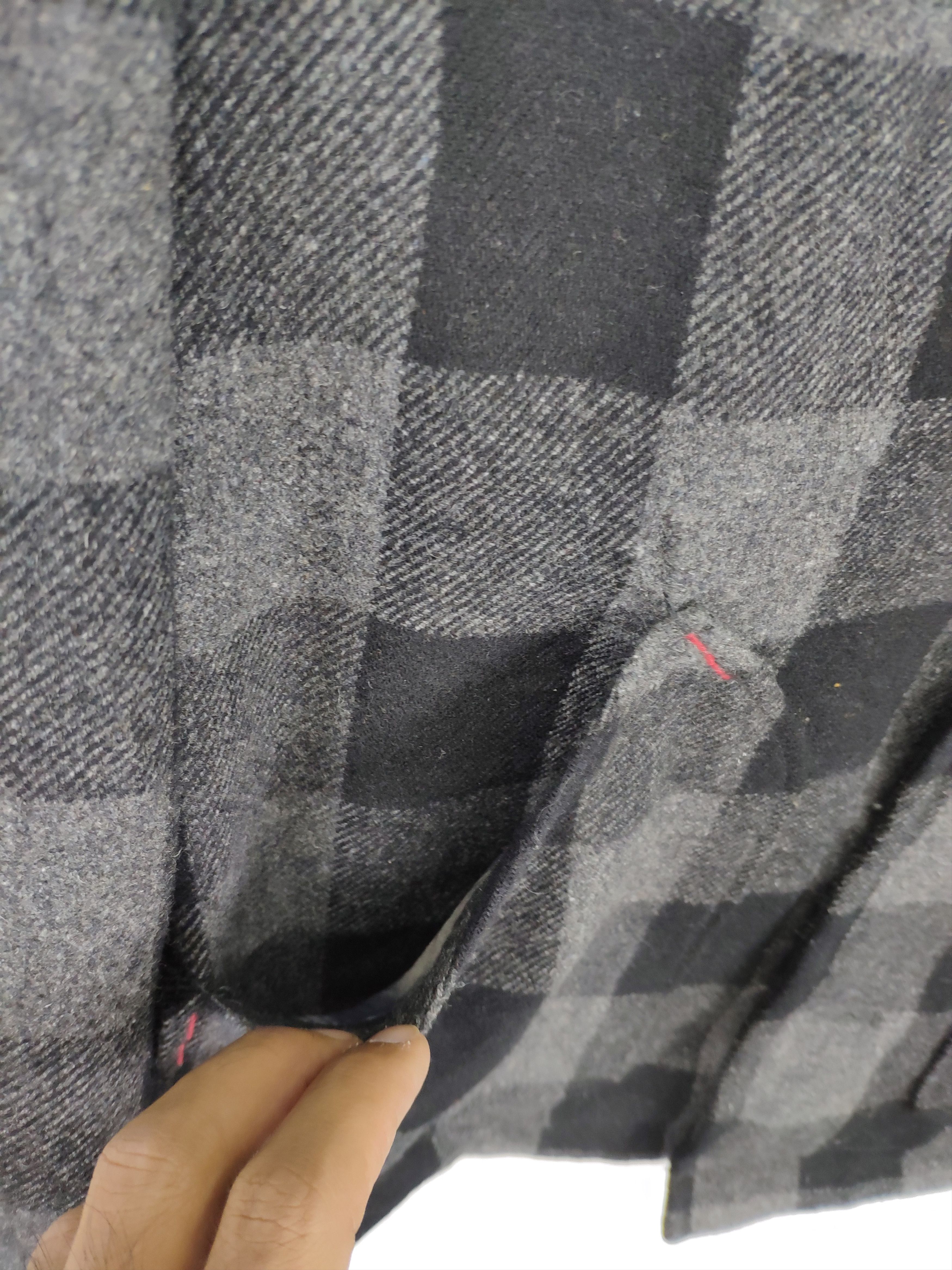 Japanese Brand × Vintage Steal 💥 Vintage Wool Jacket Checkered by Blue Cross Size US M / EU 48-50 / 2 - 13 Thumbnail