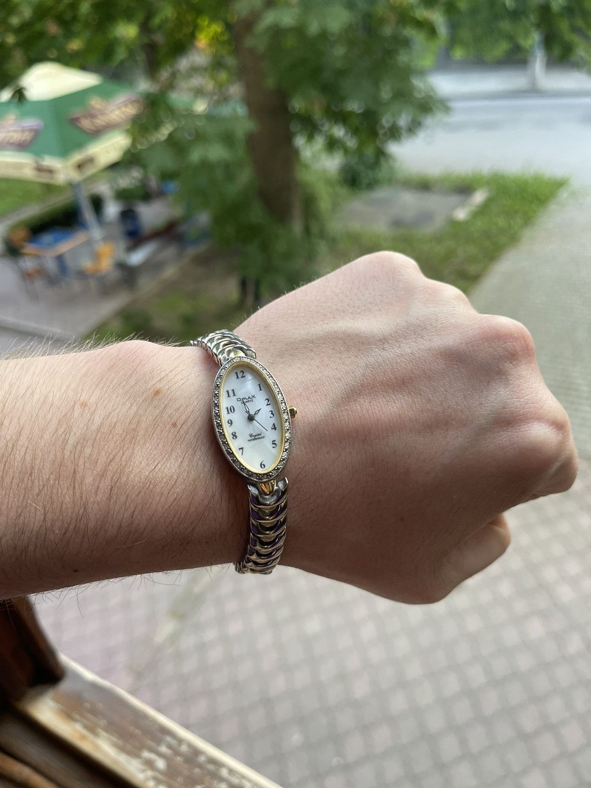 Vintage avantgarde OMAX futuristic bracelet retrO watch