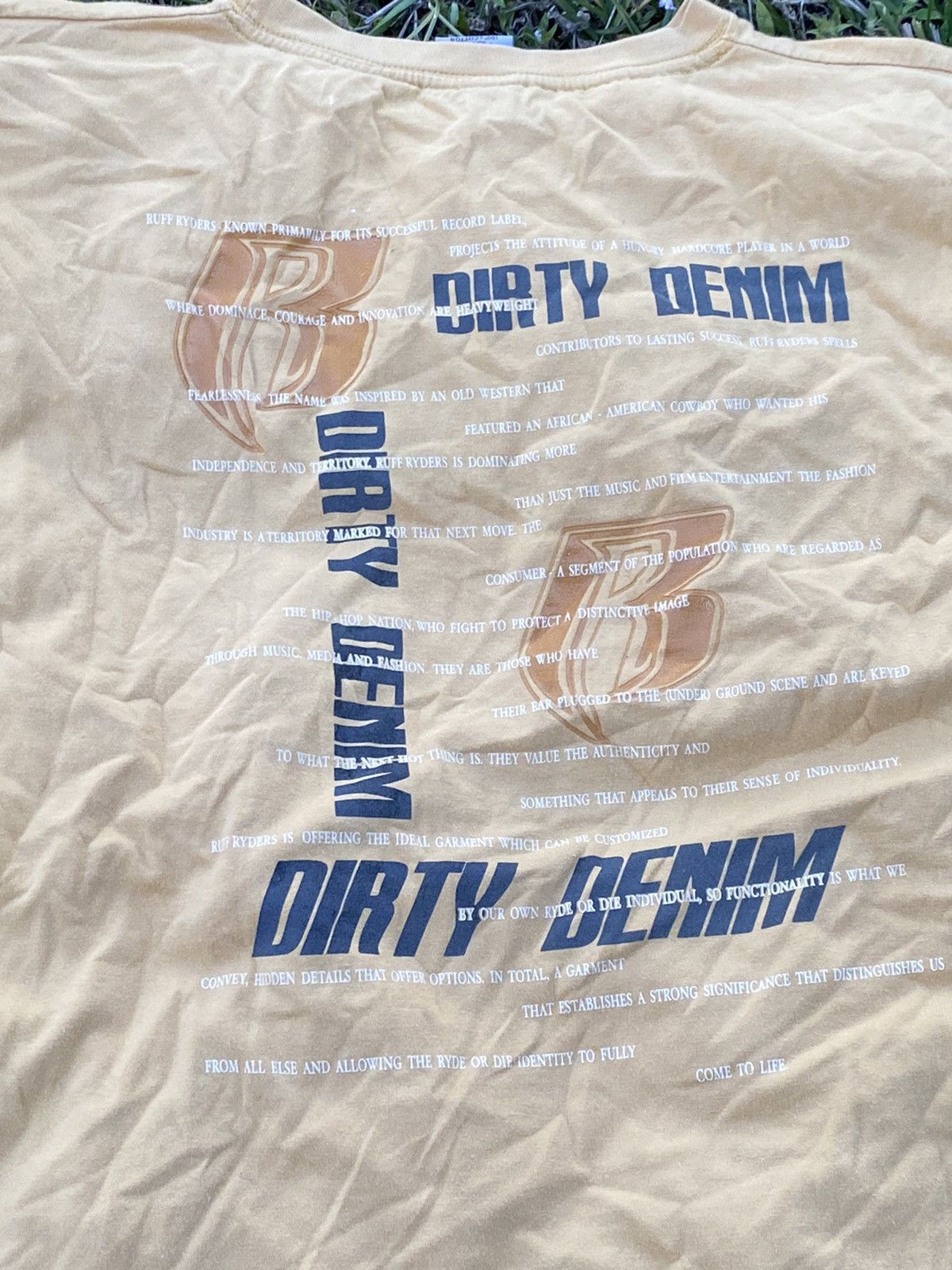 Rap Tees × Vintage Ruff Ryder dirty denim T-shirt Size US XXL / EU 58 / 5 - 2 Thumbnail