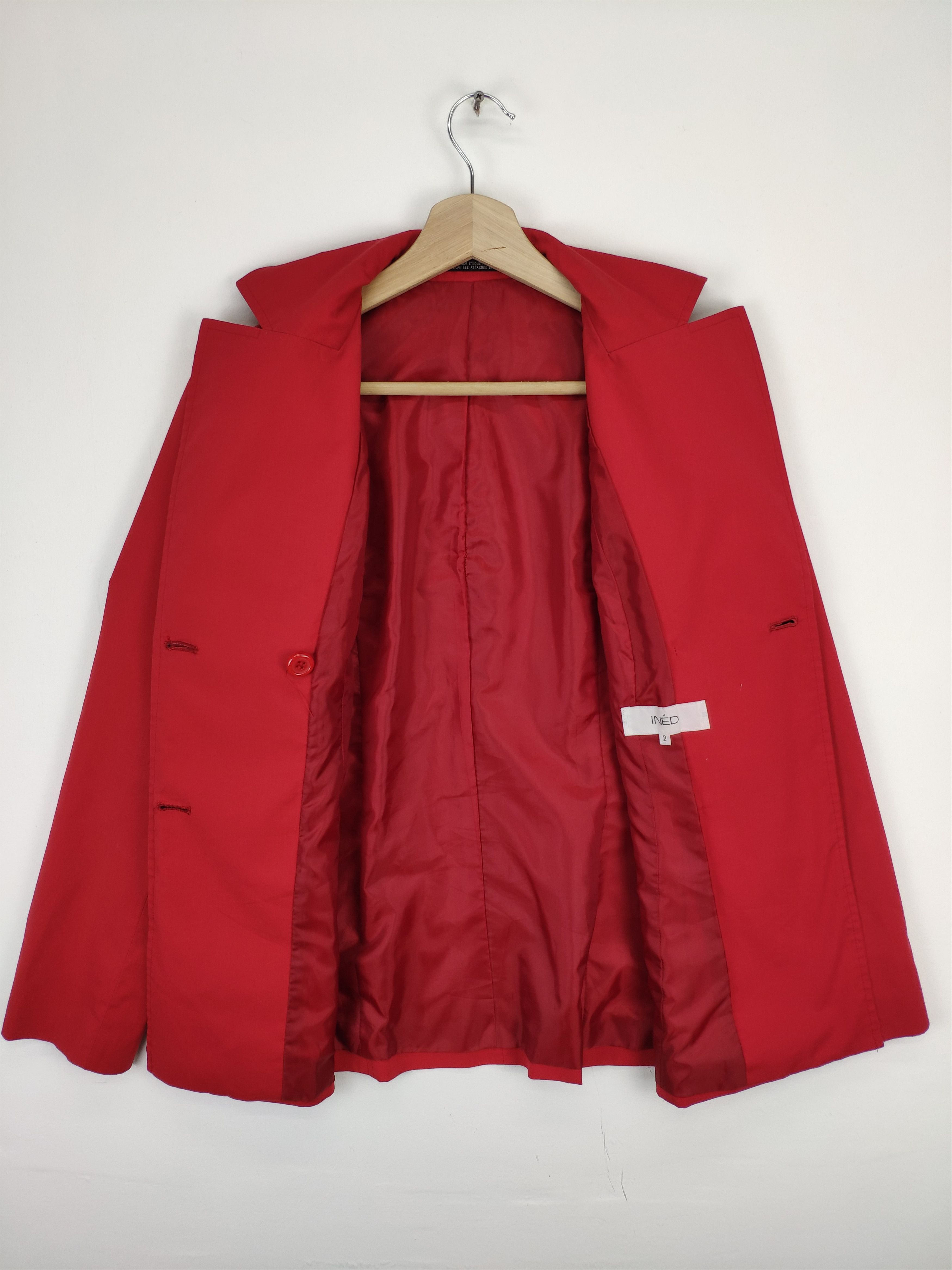 Designer × Yohji Yamamoto Ined by Yohji Yamamoto Blazer Coat Jacket Size S / US 4 / IT 40 - 12 Thumbnail