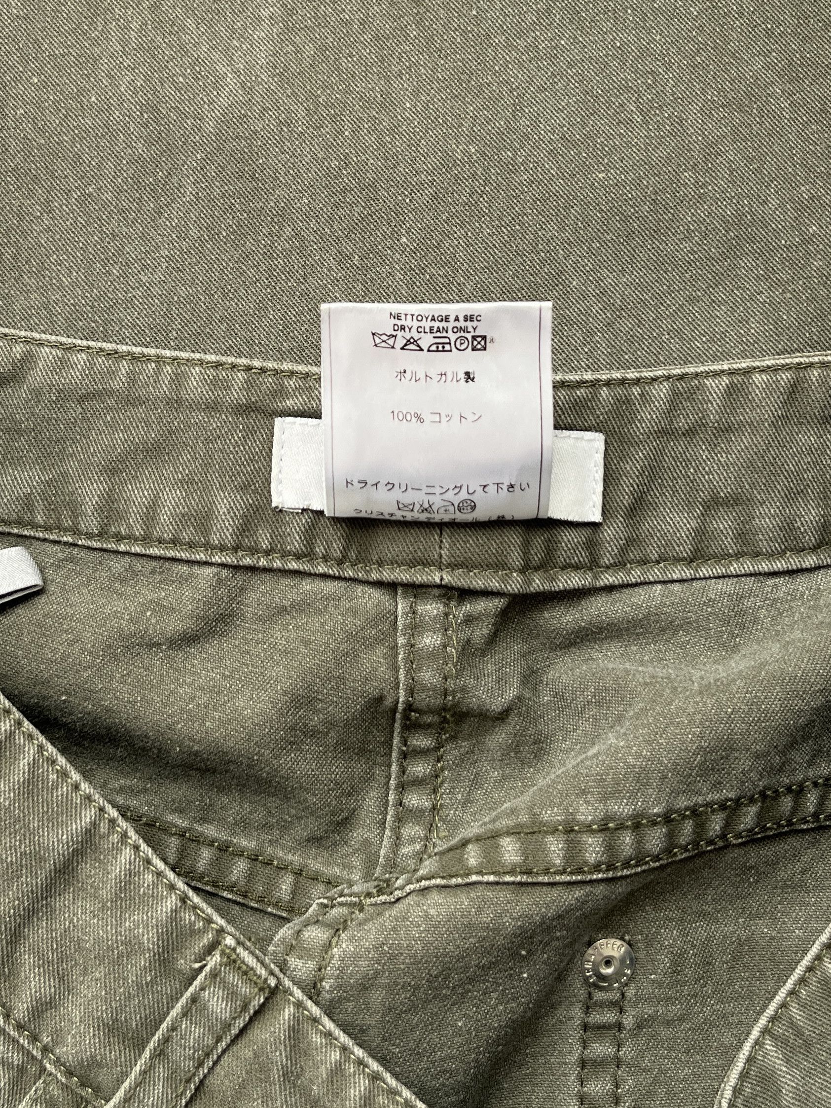 Dior ⚡️QUICK SALE⚡️Dior John Galliano Olive Flared Jeans Pants Size 32" / US 10 / IT 46 - 4 Thumbnail