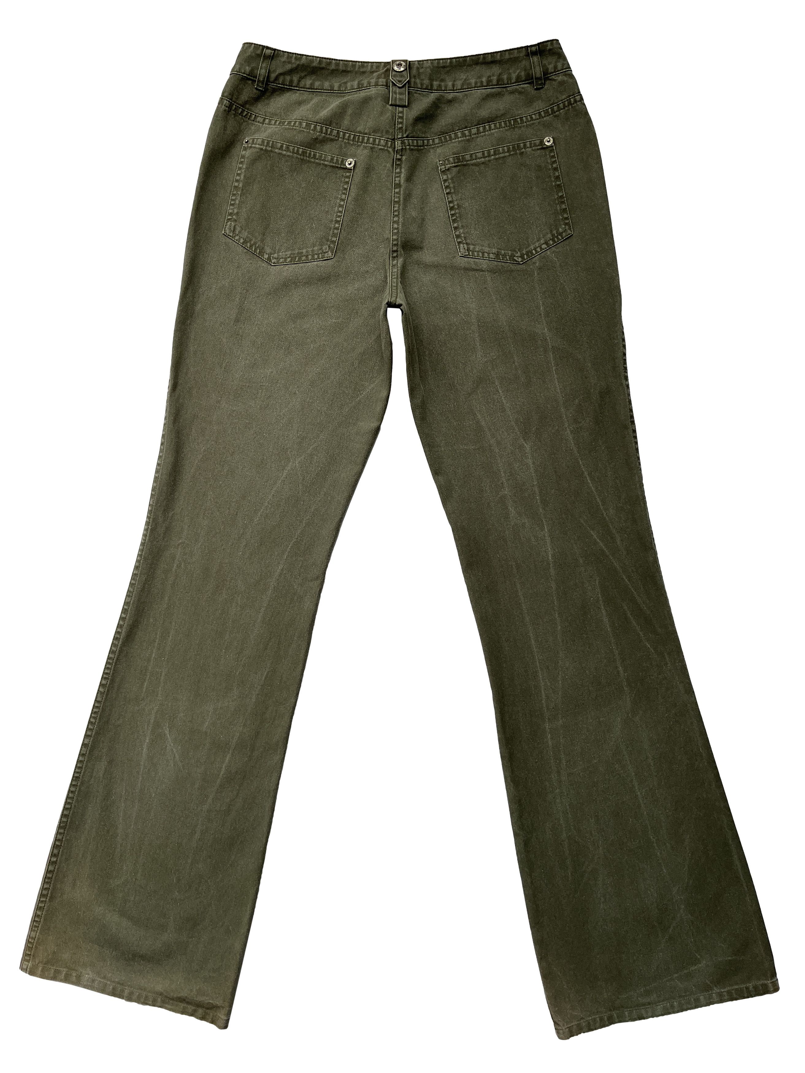 Dior ⚡️QUICK SALE⚡️Dior John Galliano Olive Flared Jeans Pants Size 32" / US 10 / IT 46 - 2 Thumbnail