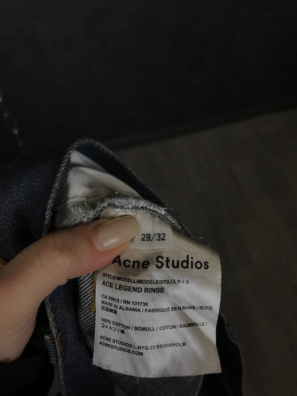 Other Acne Studios luxury streetwear denim jeans Size US 29 - 4 Thumbnail