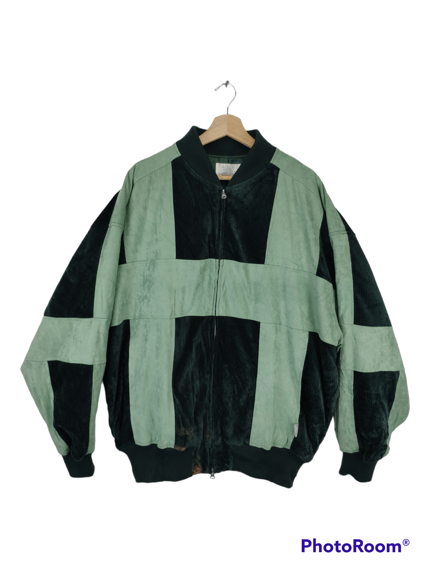 Vintage Velvet Jacket Corduroy Colour Block