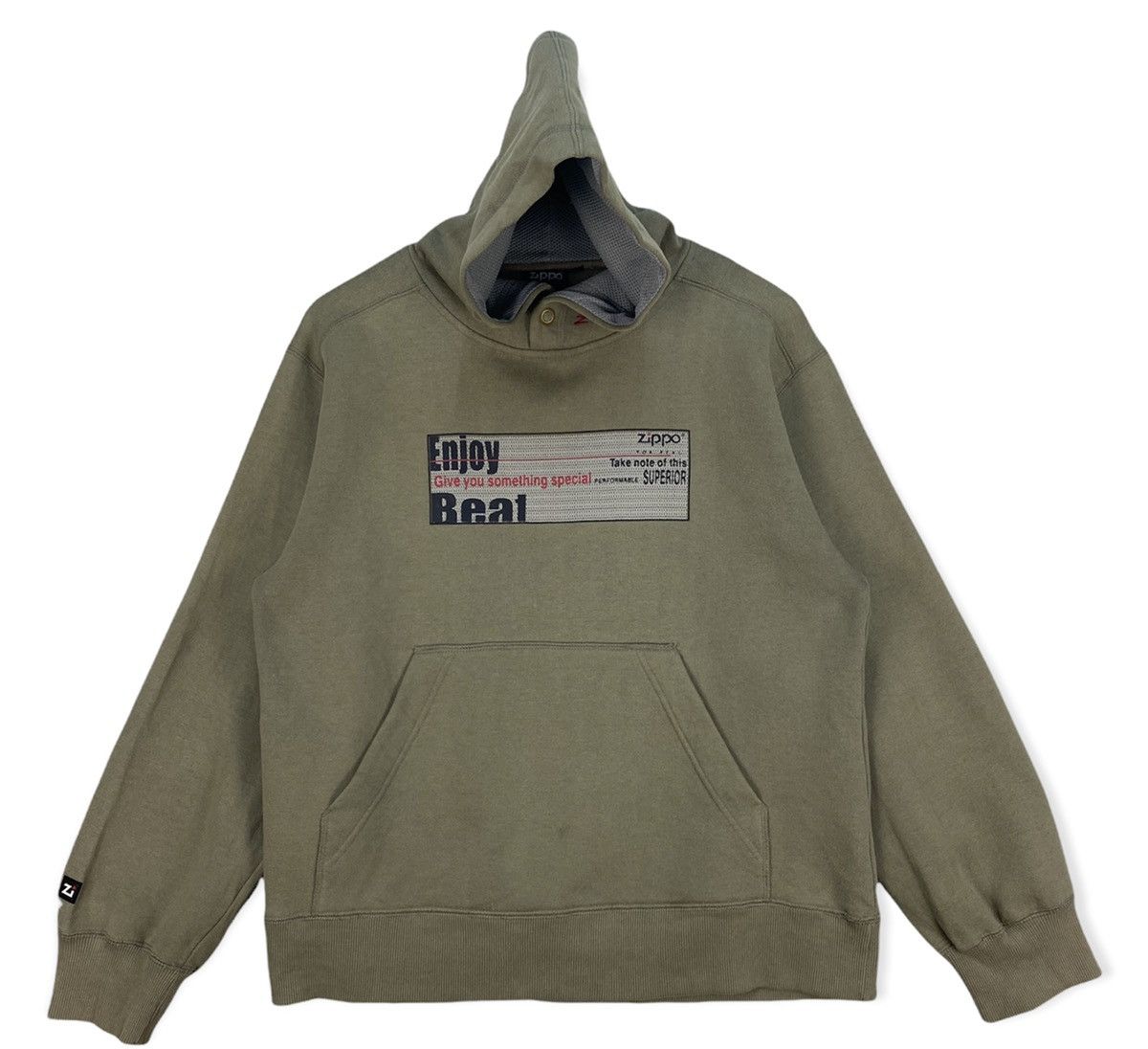 image of Vintage Zippo Hoodie, Men's (Size Medium)