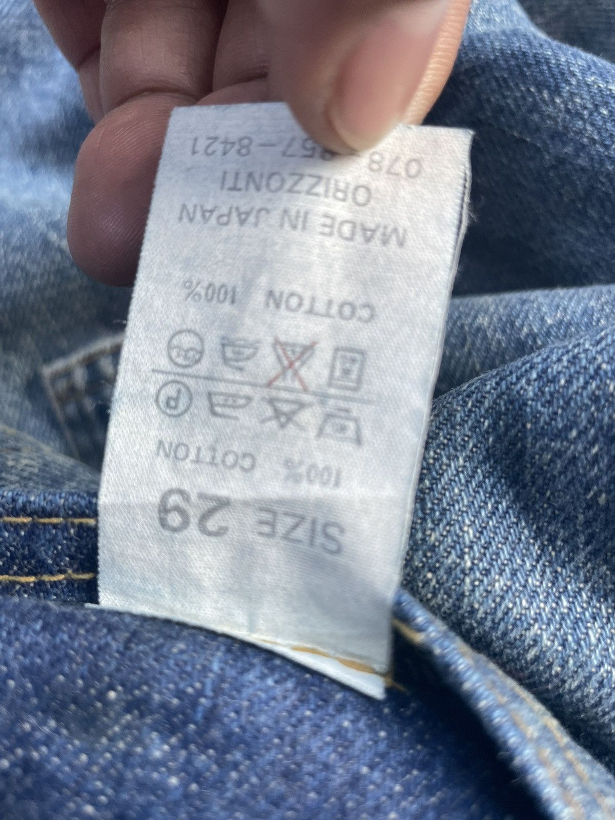 Denime × Japanese Brand × Vintage Vintage Denime Bush Pant Denim Size US 29 - 12 Thumbnail