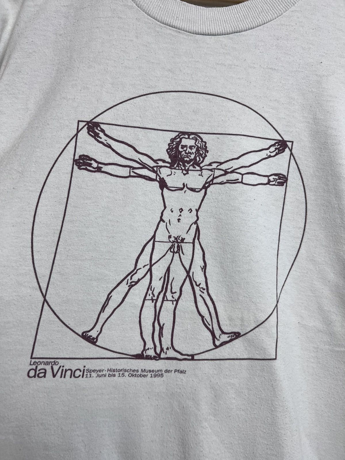 Vintage Art Vintage 90s 1995 Leonardo Da Vinci Vitruvian Man T-Shirt Size US L / EU 52-54 / 3 - 2 Thumbnail