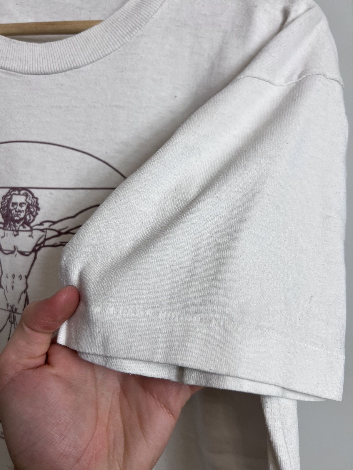 Vintage Art Vintage 90s 1995 Leonardo Da Vinci Vitruvian Man T-Shirt Size US L / EU 52-54 / 3 - 4 Thumbnail