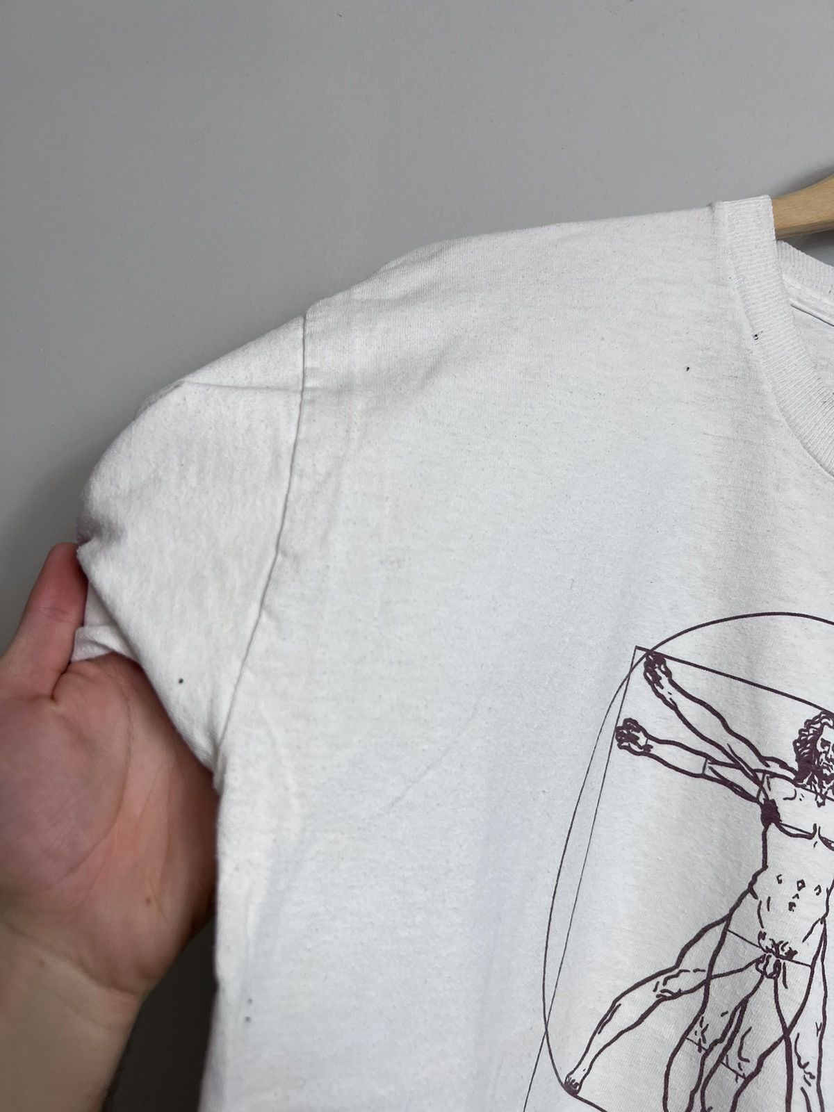 Vintage Art Vintage 90s 1995 Leonardo Da Vinci Vitruvian Man T-Shirt Size US L / EU 52-54 / 3 - 5 Thumbnail