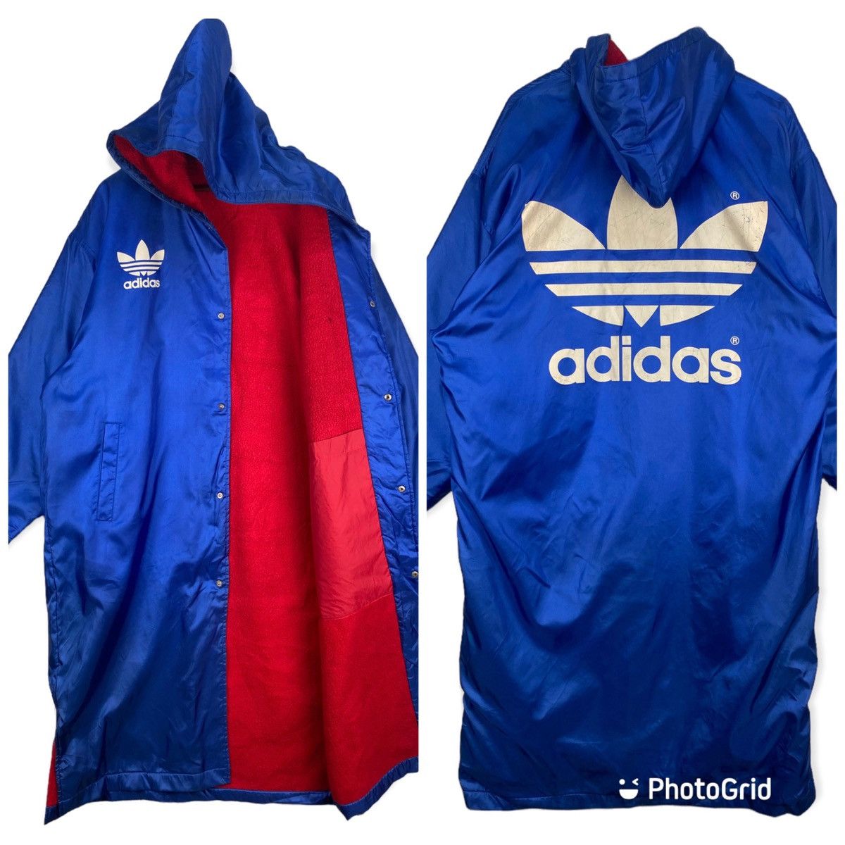 Adidas Vintage Adidas Boxing Hooded Fleece Lining Size US L / EU 52-54 / 3 - 1 Thumbnail