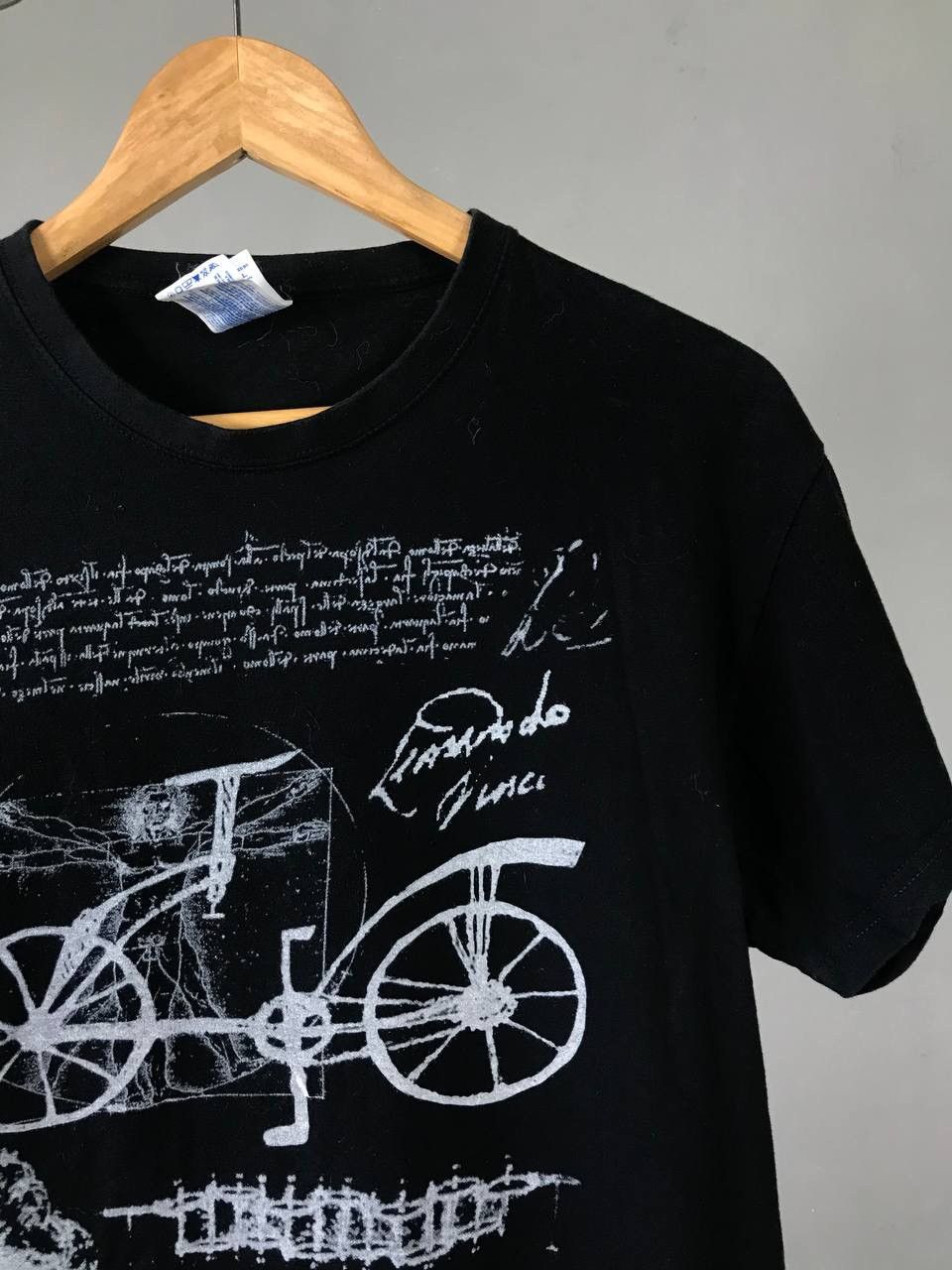 Vintage Leonardo da Vinci vintage art overprinted tee Size US M / EU 48-50 / 2 - 2 Thumbnail