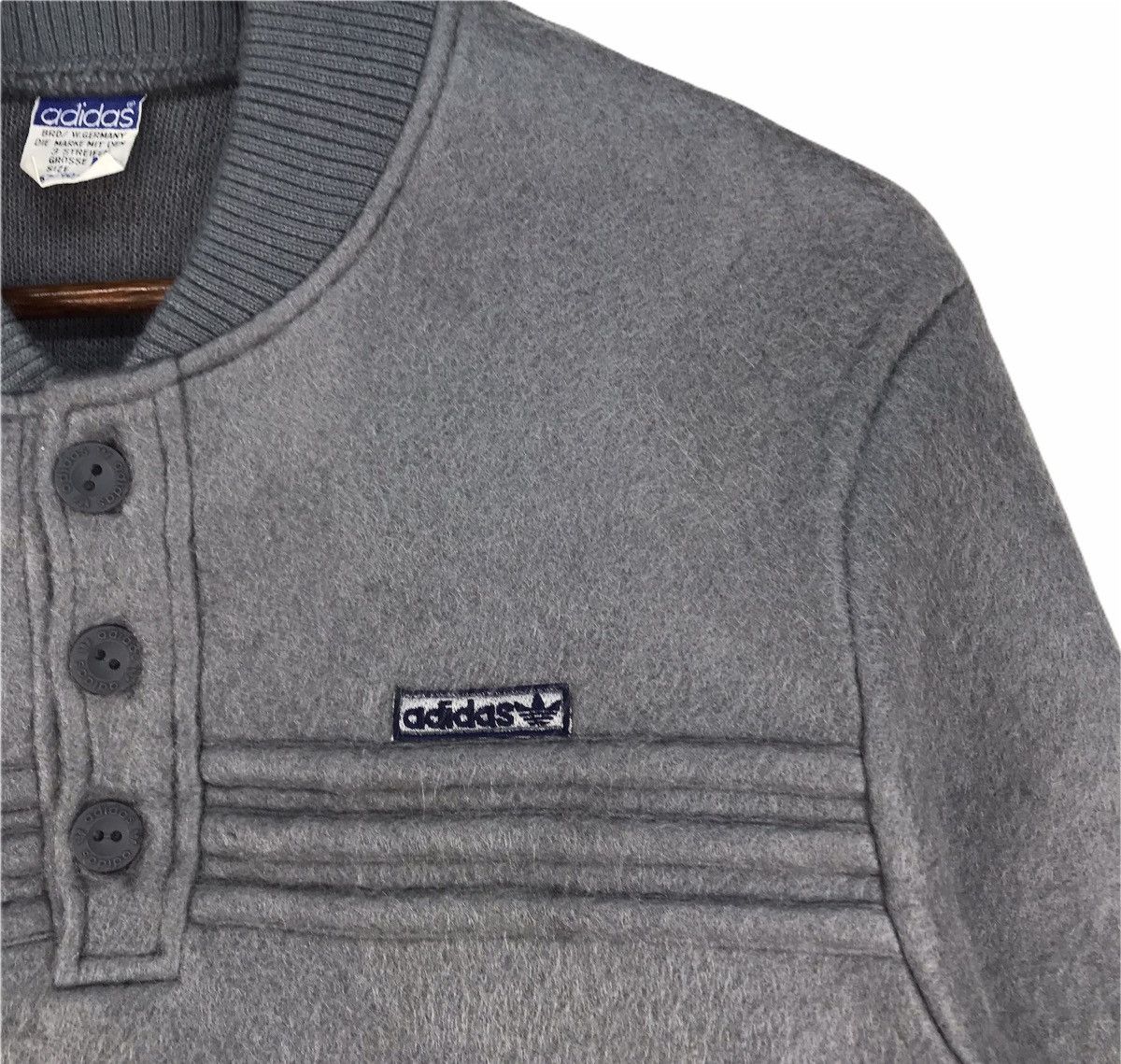 Adidas Vintage Adidas Deck Button Sweatshirt Size US M / EU 48-50 / 2 - 3 Thumbnail