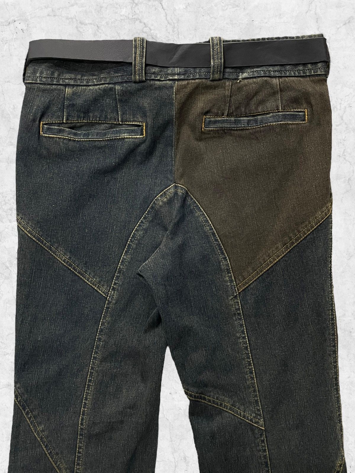 Japanese Brand Tornado Mart Patchwork Flared Denim Size US 30 / EU 46 - 11 Thumbnail