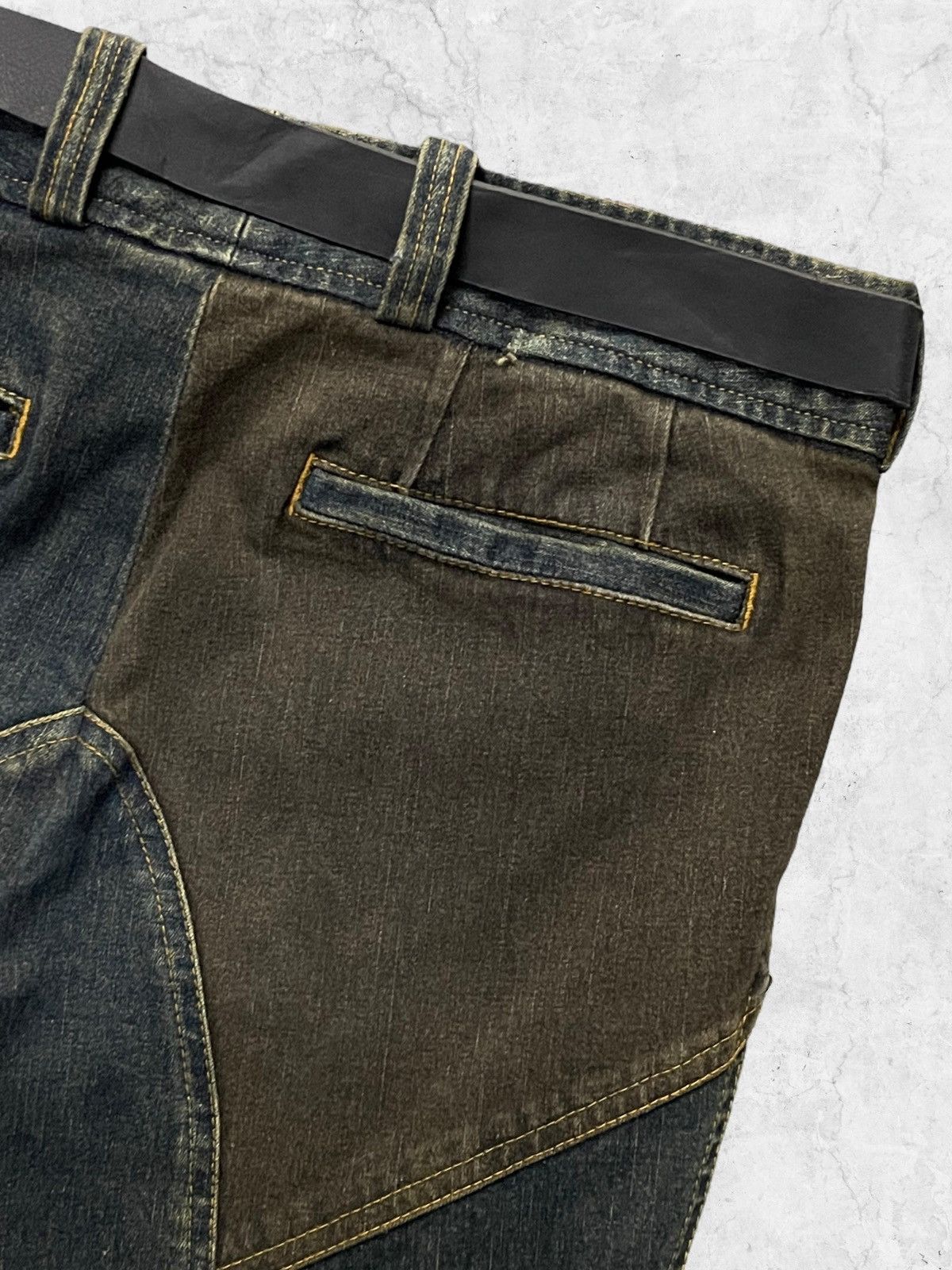 Japanese Brand Tornado Mart Patchwork Flared Denim Size US 30 / EU 46 - 12 Thumbnail