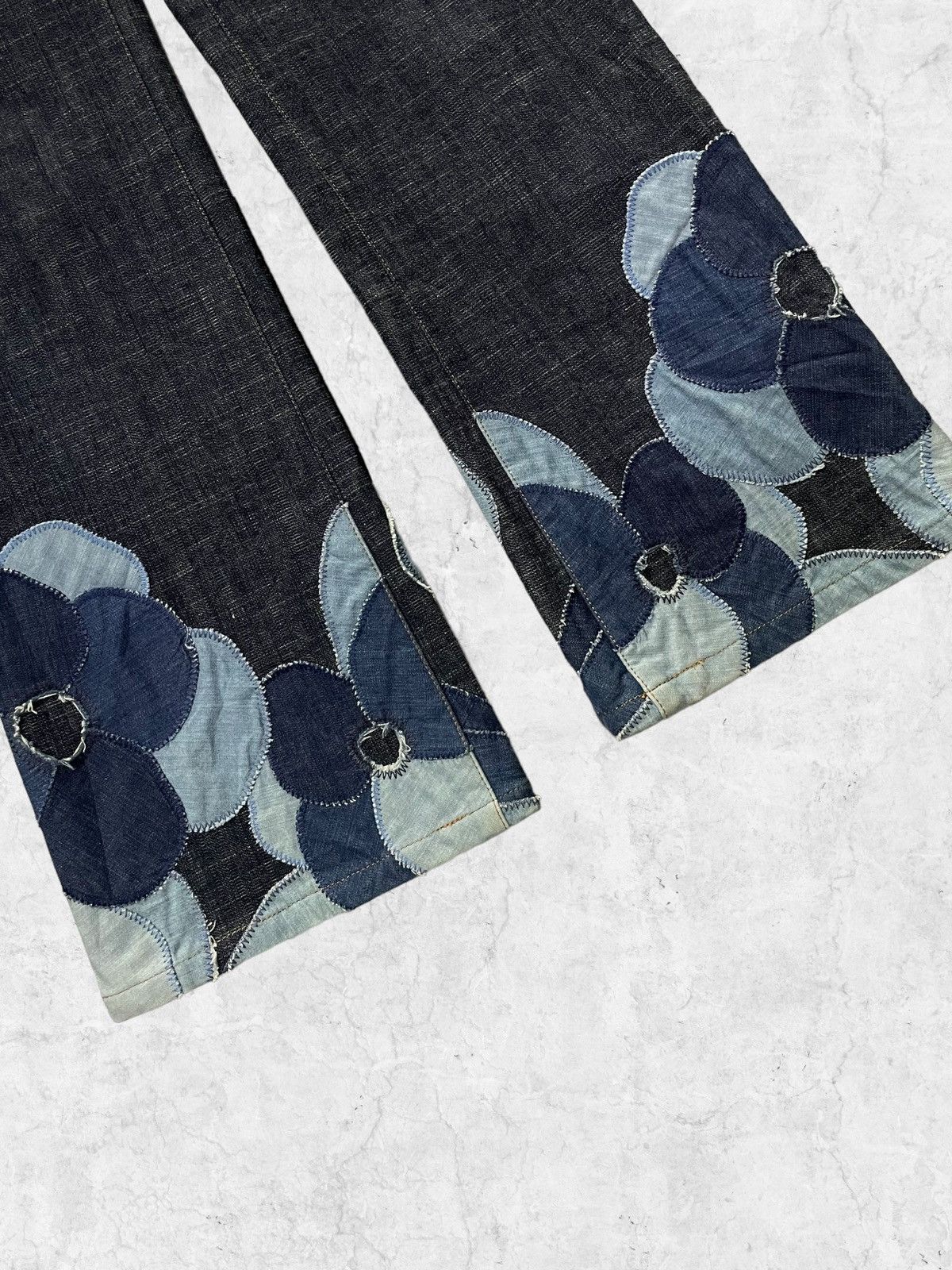 Hysteric Glamour × Tornado Mart Ingeborg Japan Hippies Flared Denim With Snake Belt Size US 27 - 4 Thumbnail